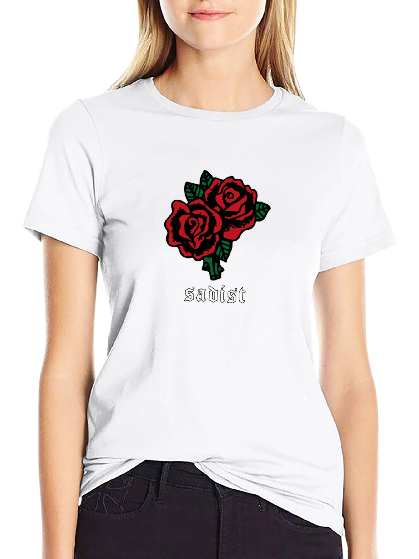 Sadist Rose T-Shirt - Black Unique Design