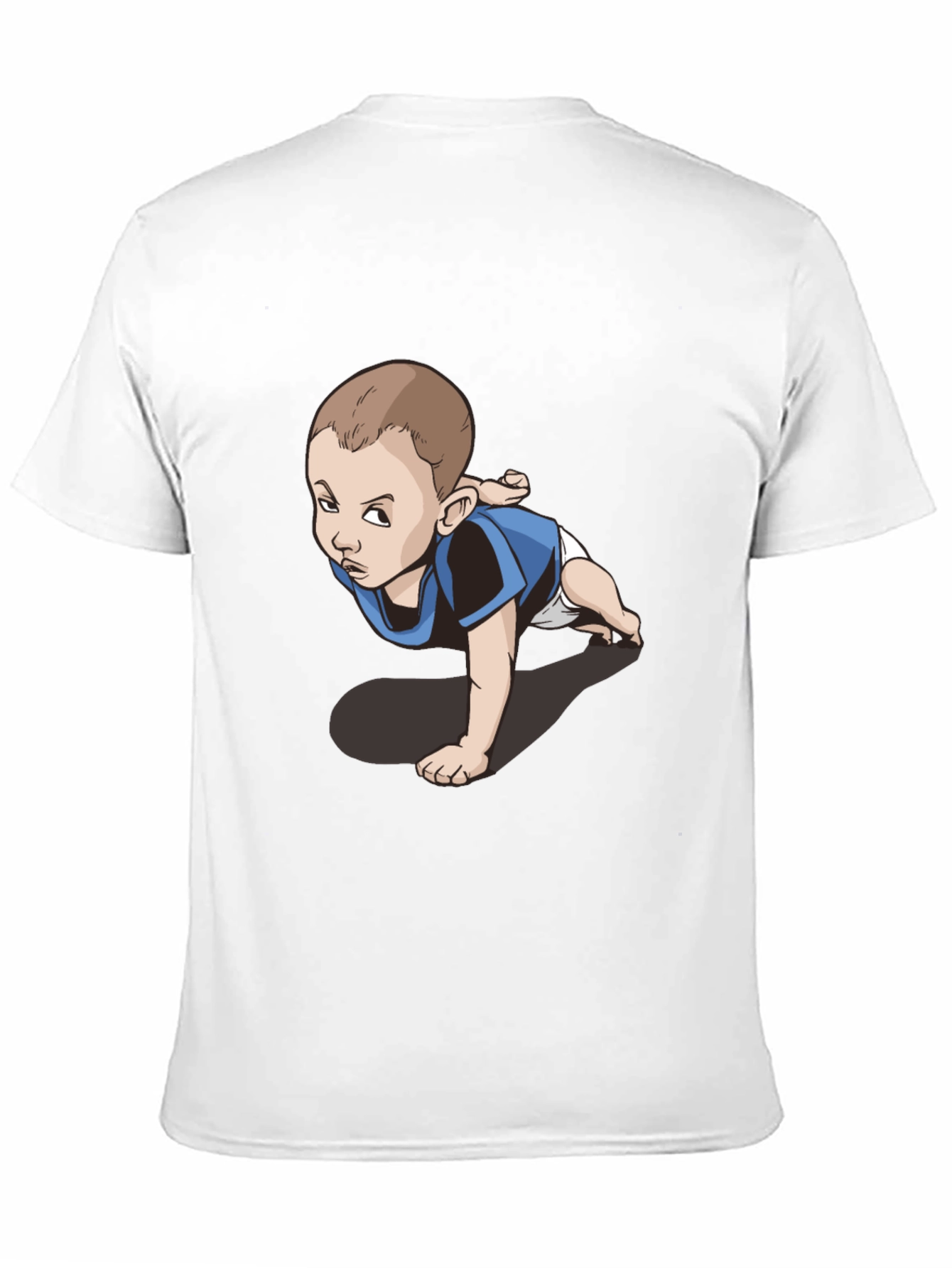 Funny Baby Graphic Tee - Crawling Kid T-Shirt
