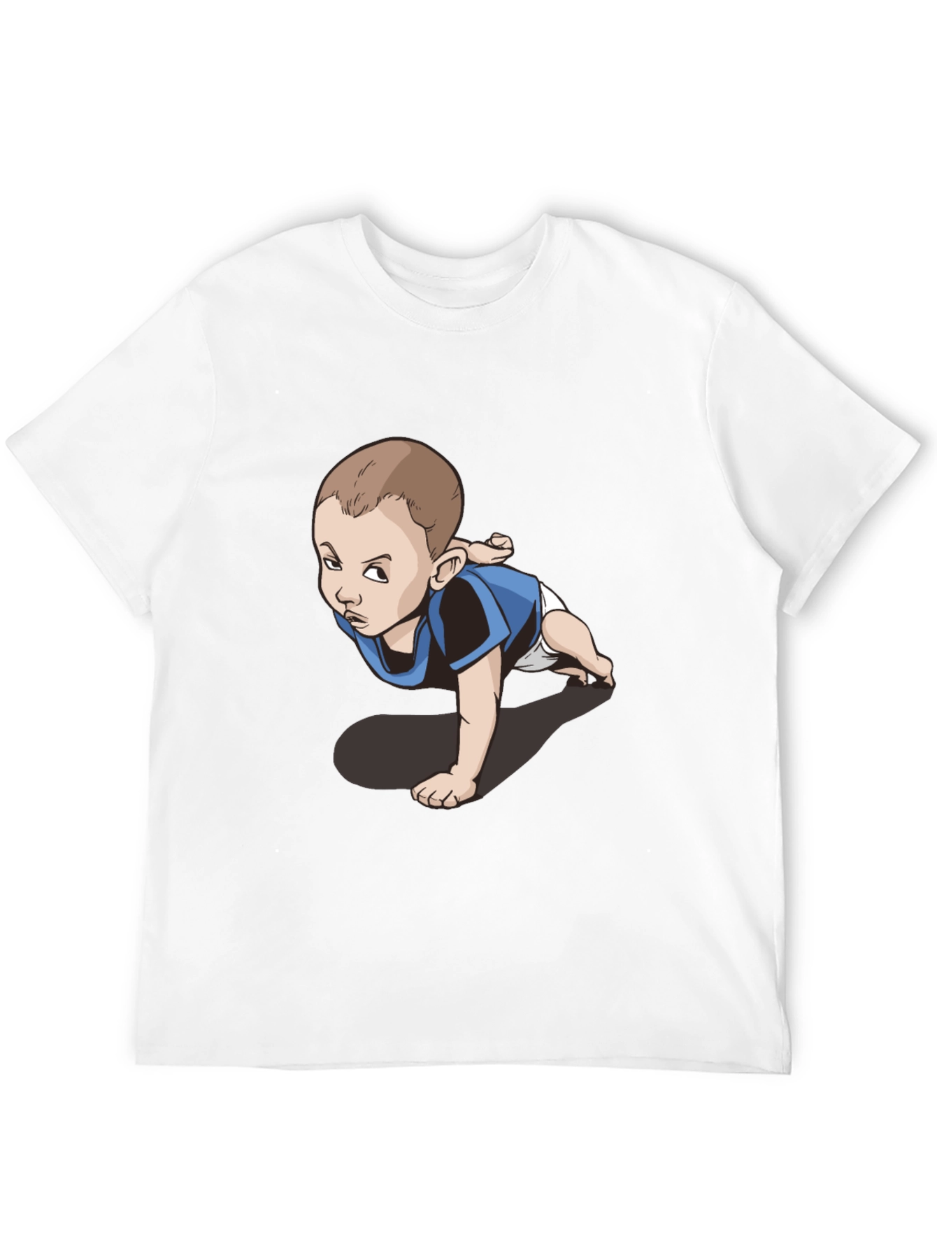 Funny Baby Graphic Tee - Crawling Kid T-Shirt