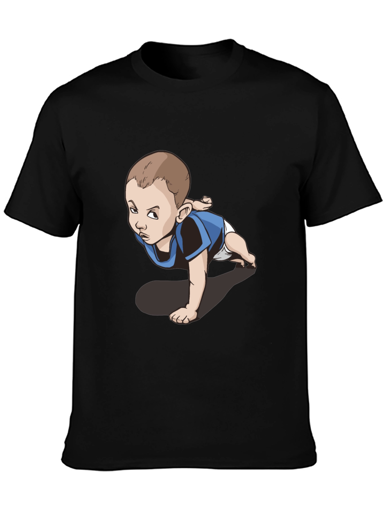 Funny Baby Graphic Tee - Crawling Kid T-Shirt