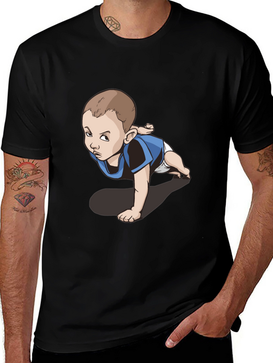 Funny Baby Graphic Tee - Crawling Kid T-Shirt