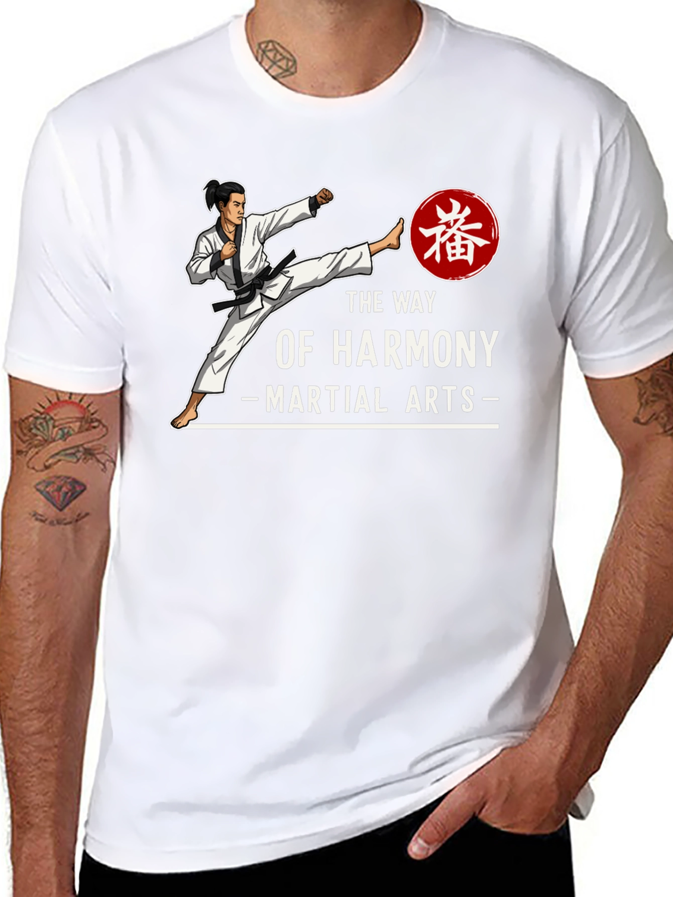 The Way Of Harmony Martial Arts Graphic T-Shirt