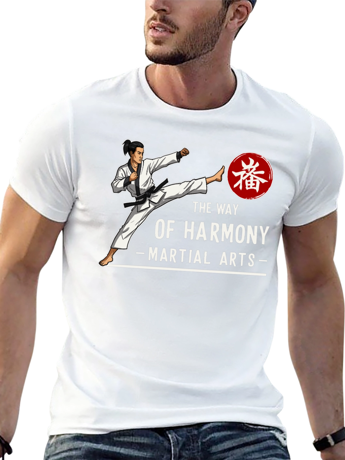 The Way Of Harmony Martial Arts Graphic T-Shirt