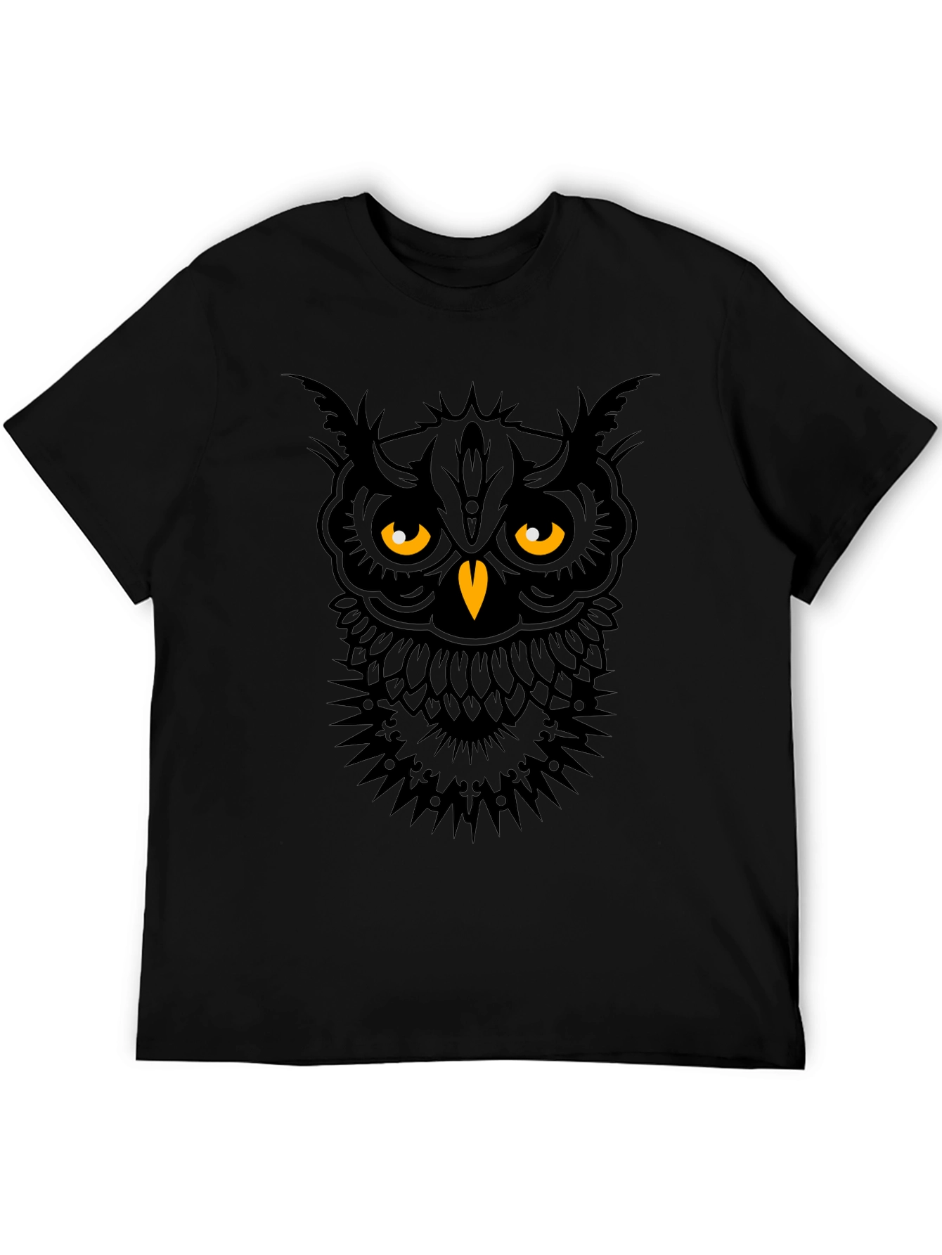Owl Graphic Tee - Mens Black T-Shirt