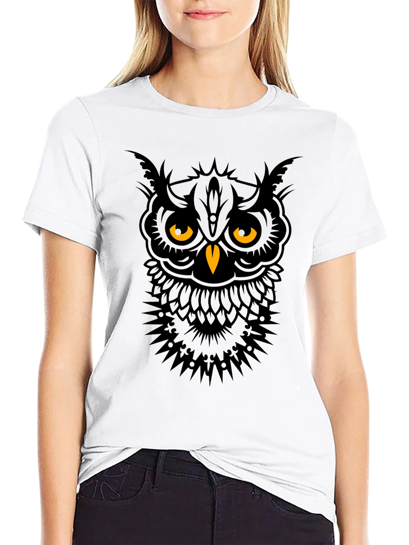 Owl Graphic Tee - Mens Black T-Shirt