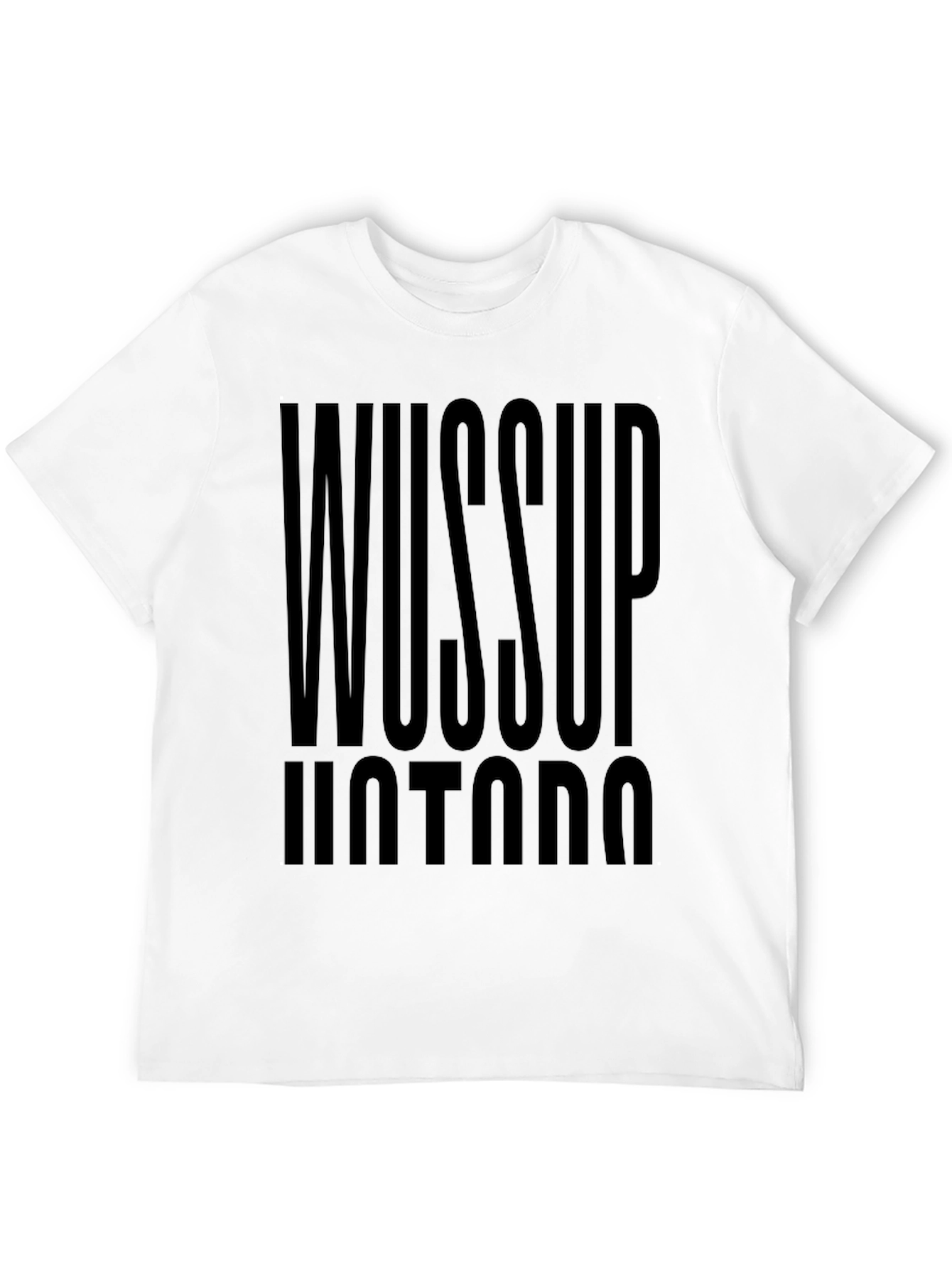 Wussup Hotdog Black Graphic Tee
