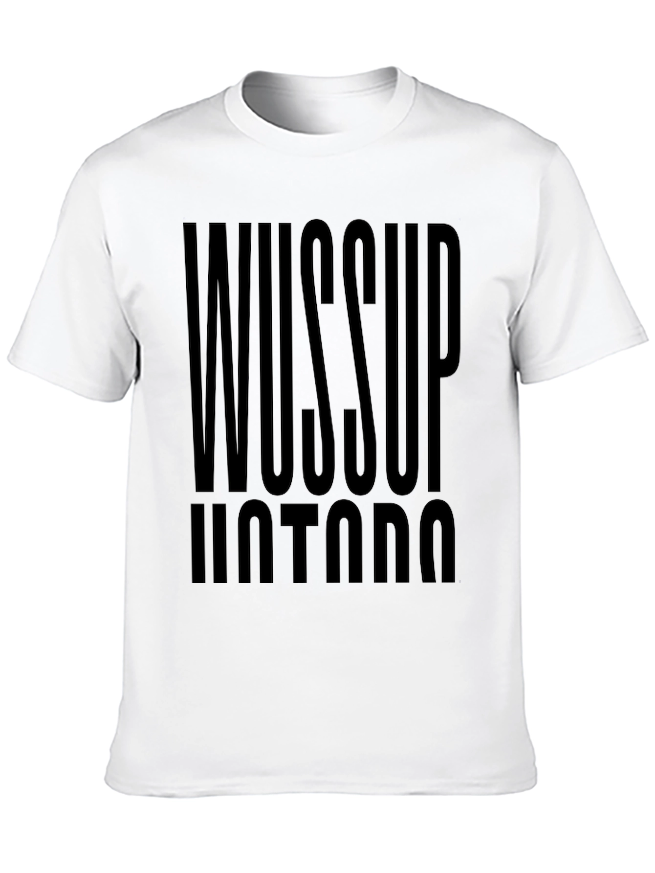 Wussup Hotdog Black Graphic Tee