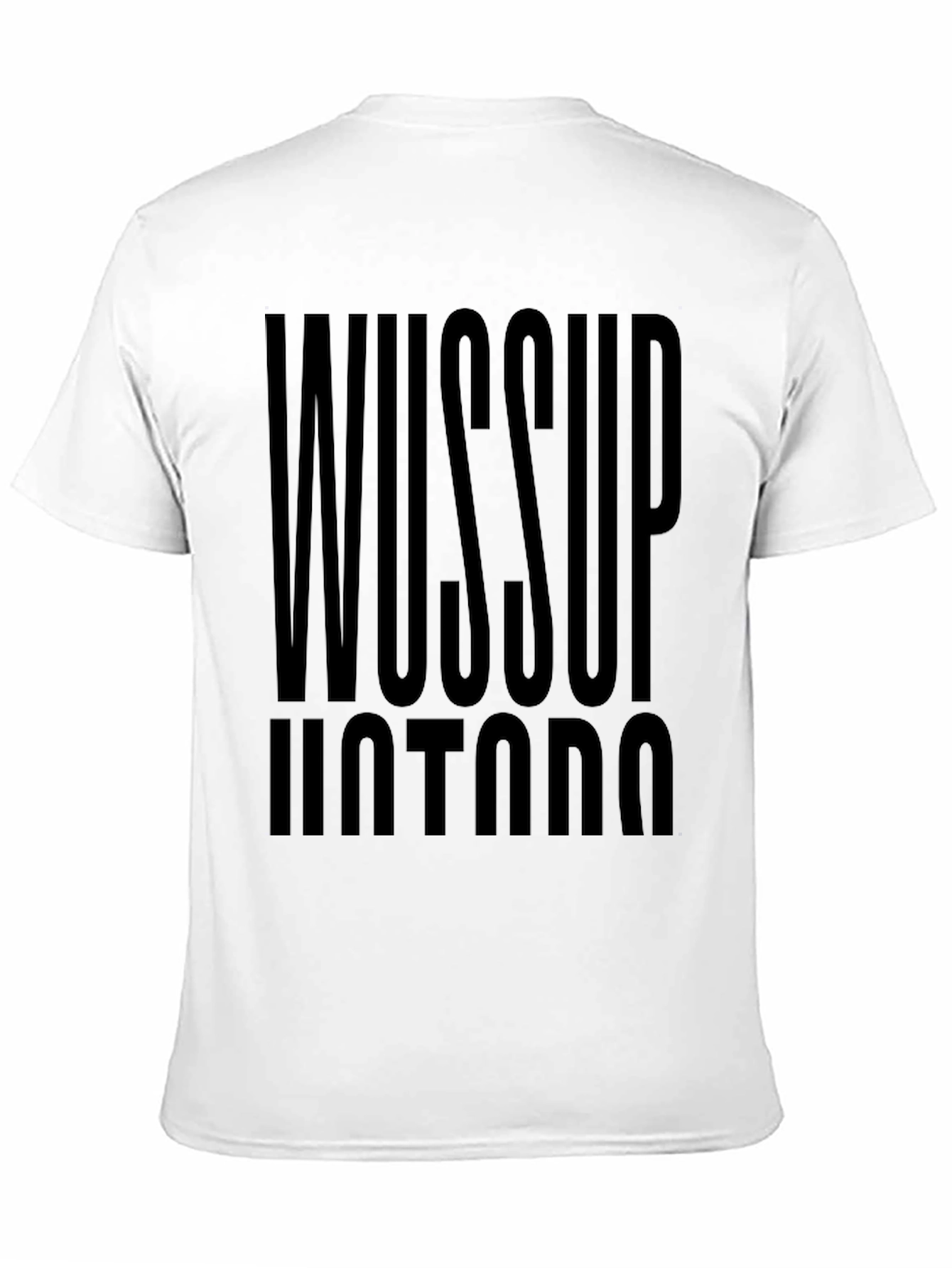 Wussup Hotdog Black Graphic Tee