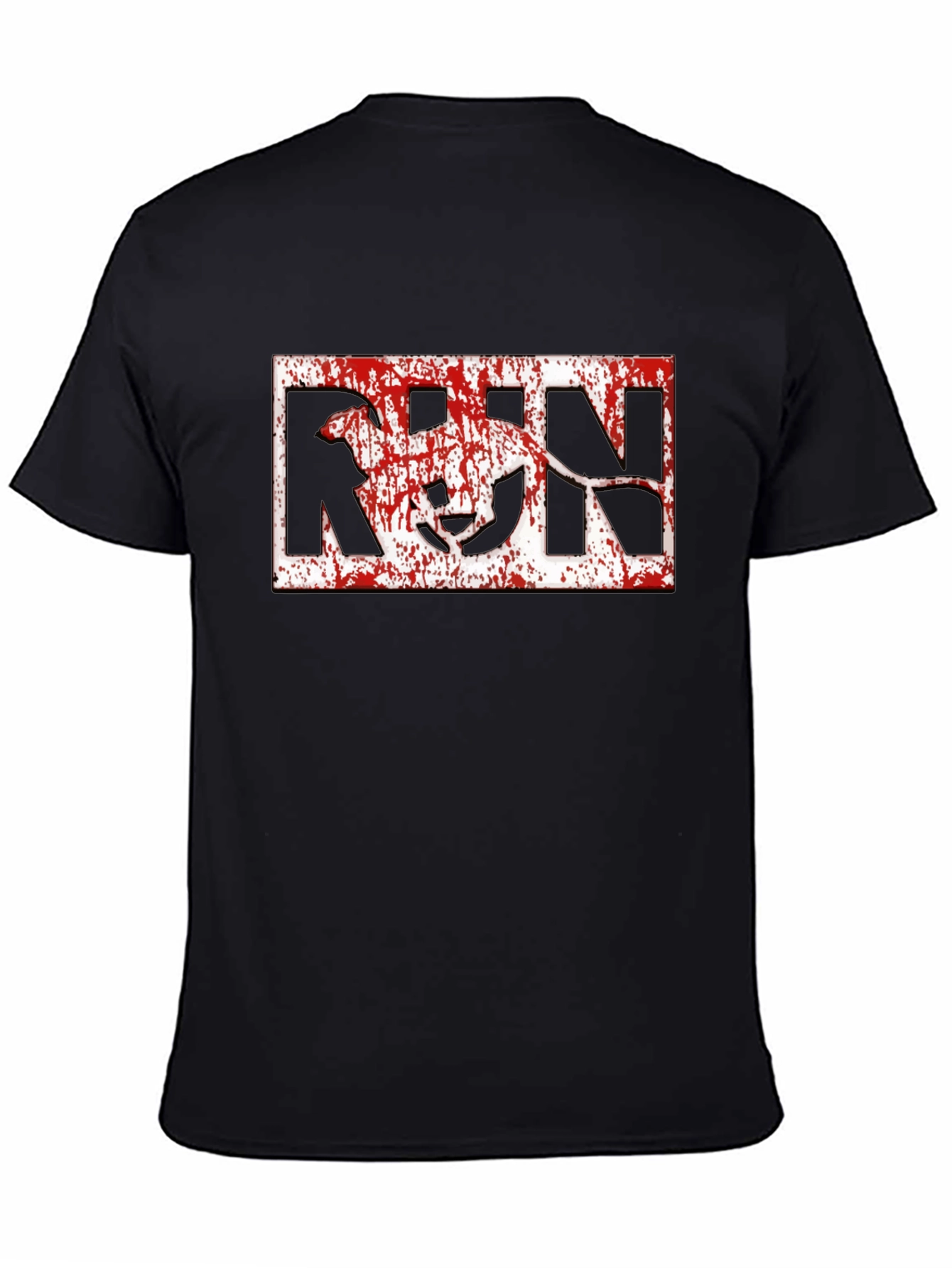 Run Dog Graphic T-Shirt - Black Cotton Tee