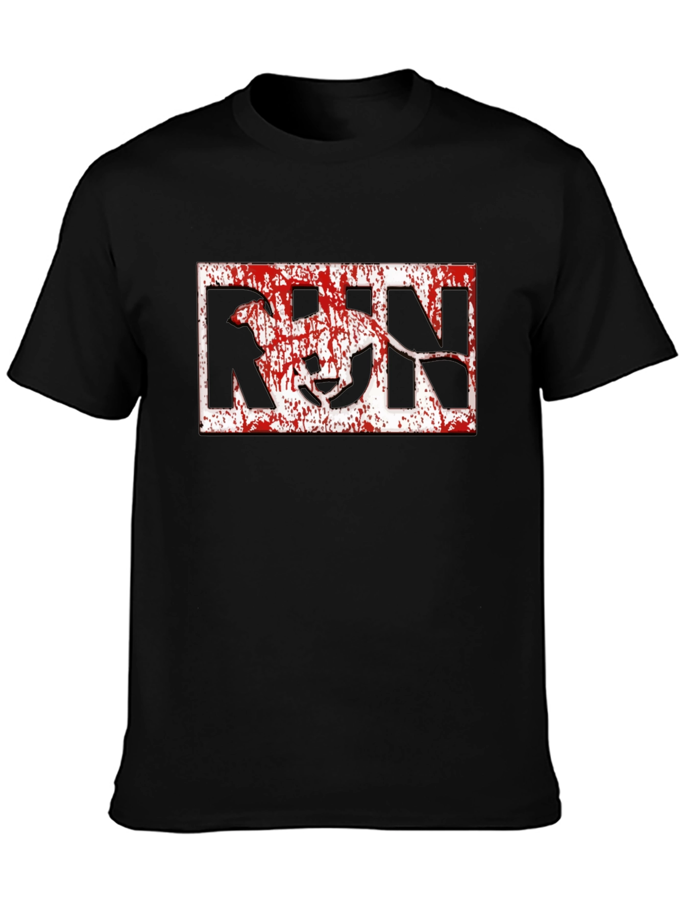 Run Dog Graphic T-Shirt - Black Cotton Tee