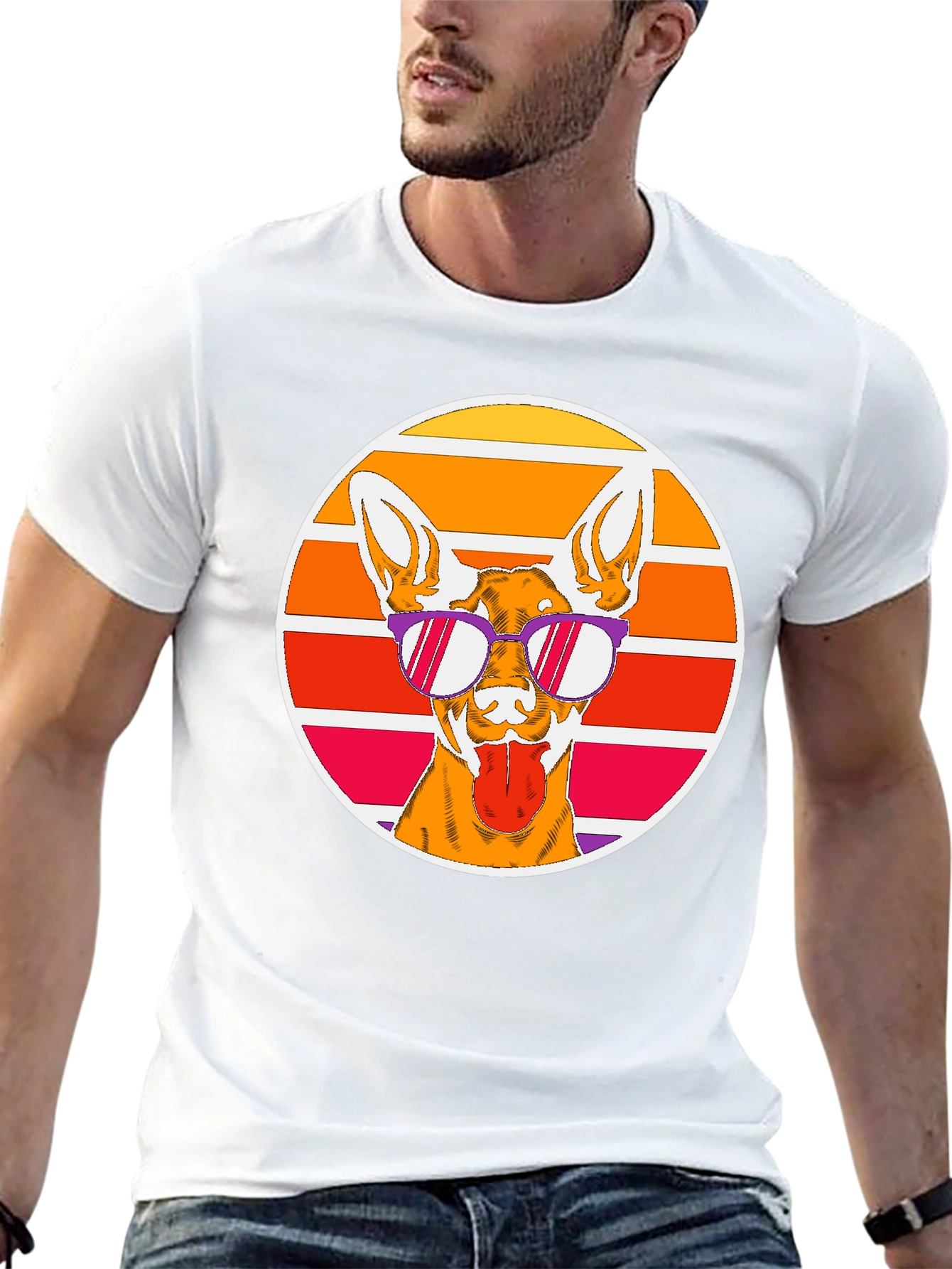 Cool Dog T-Shirt - Retro Style