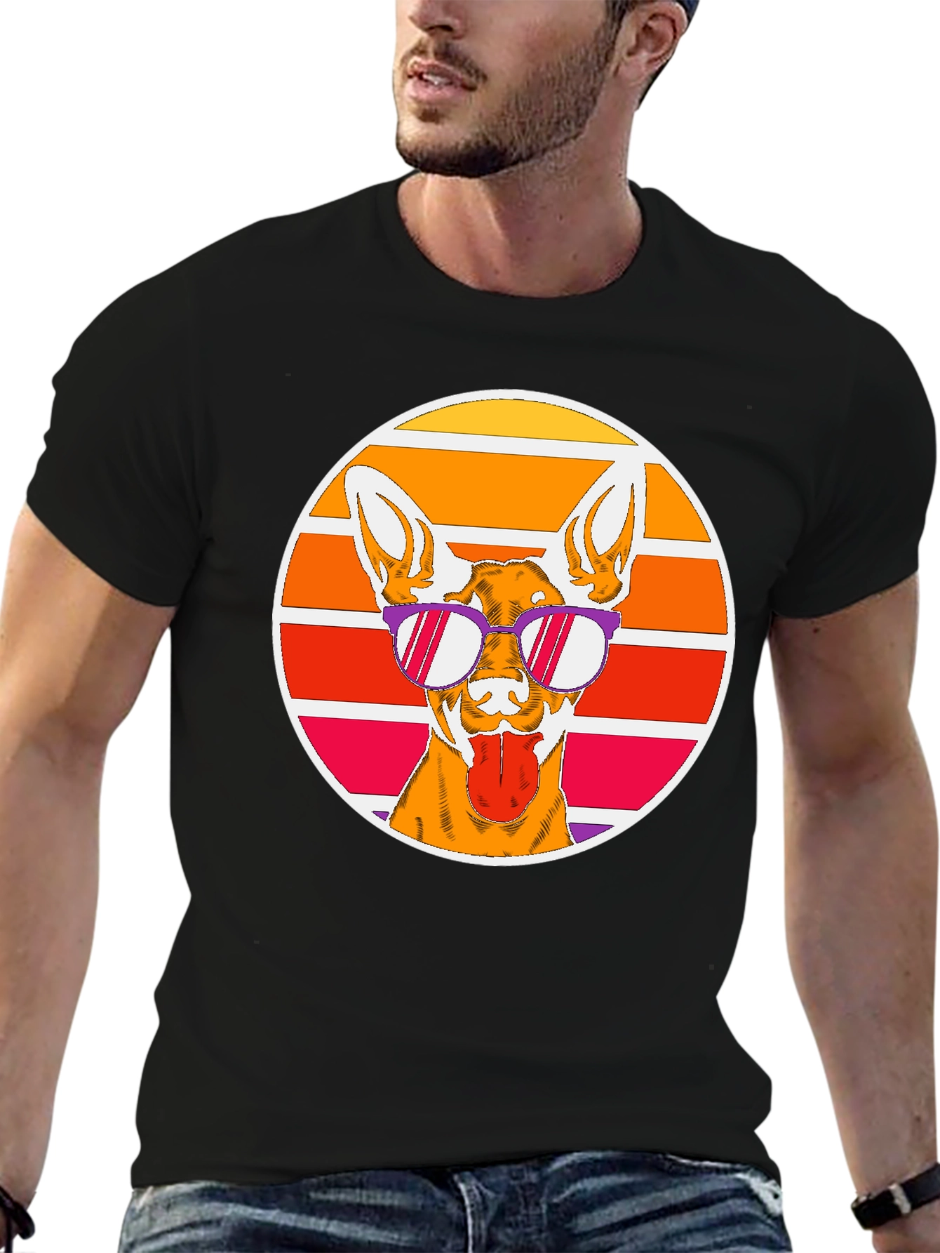 Cool Dog T-Shirt - Retro Style