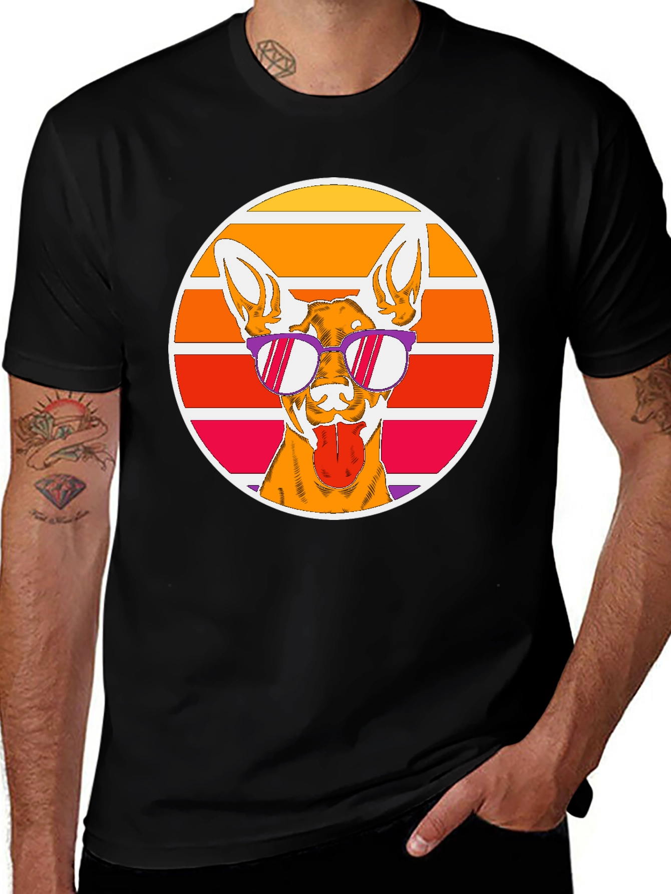 Cool Dog T-Shirt - Retro Style