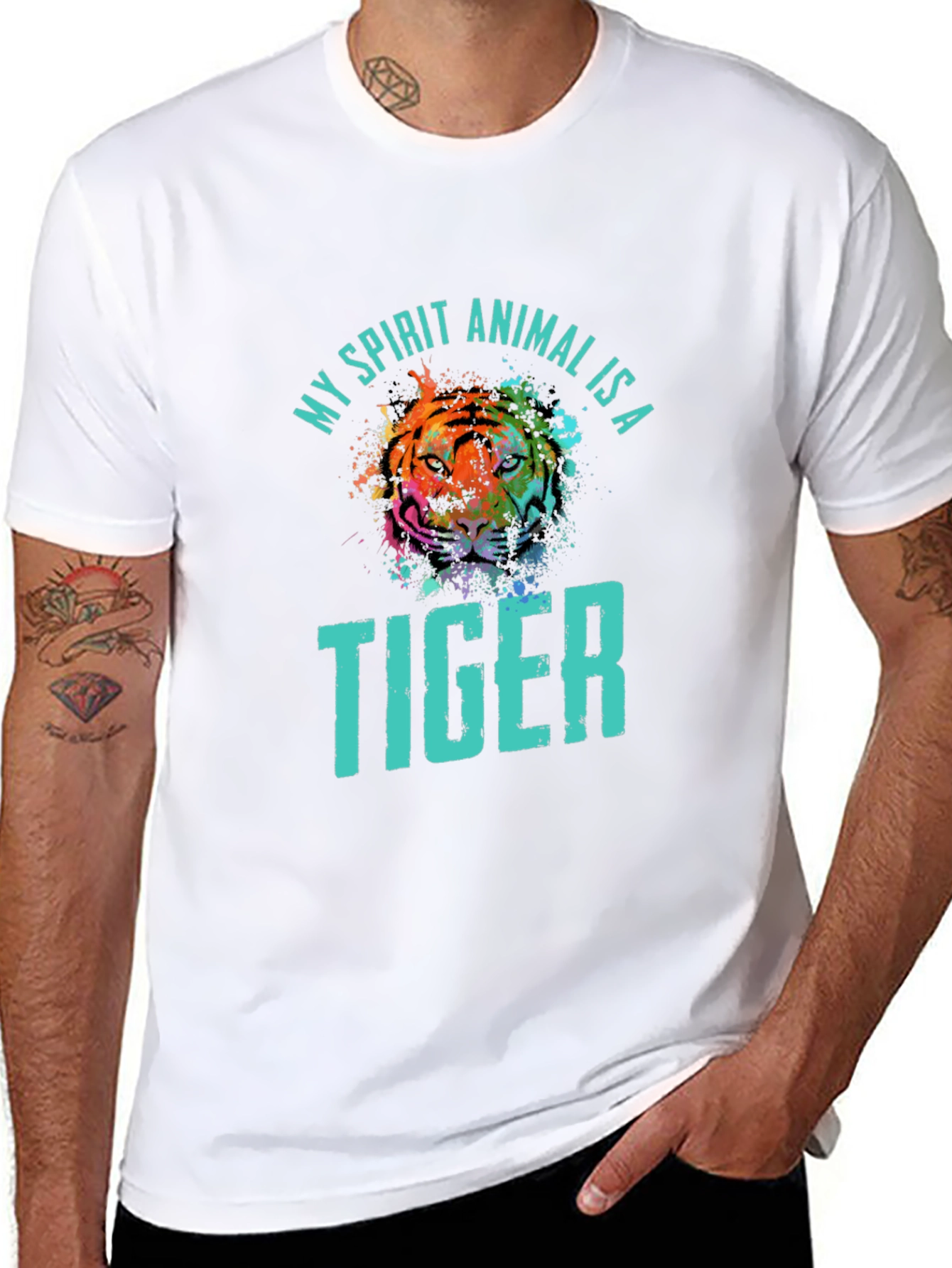 My Spirit Animal is a Tiger Graphic T-Shirt