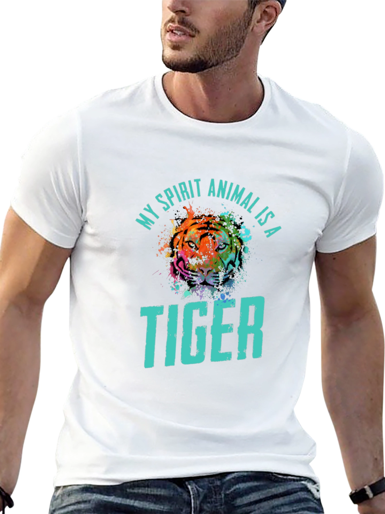 My Spirit Animal is a Tiger Graphic T-Shirt