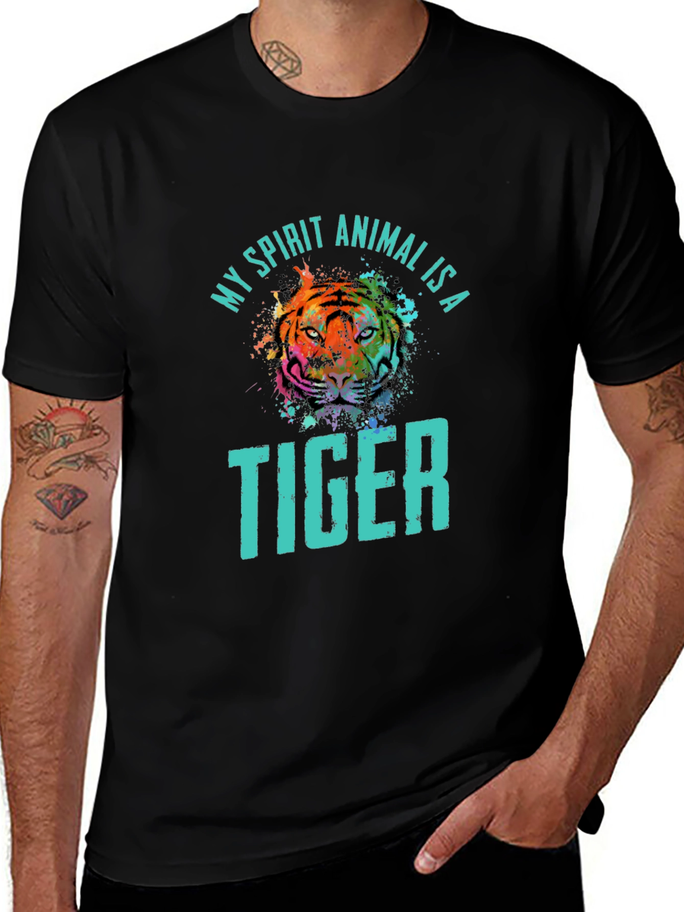 My Spirit Animal is a Tiger Graphic T-Shirt