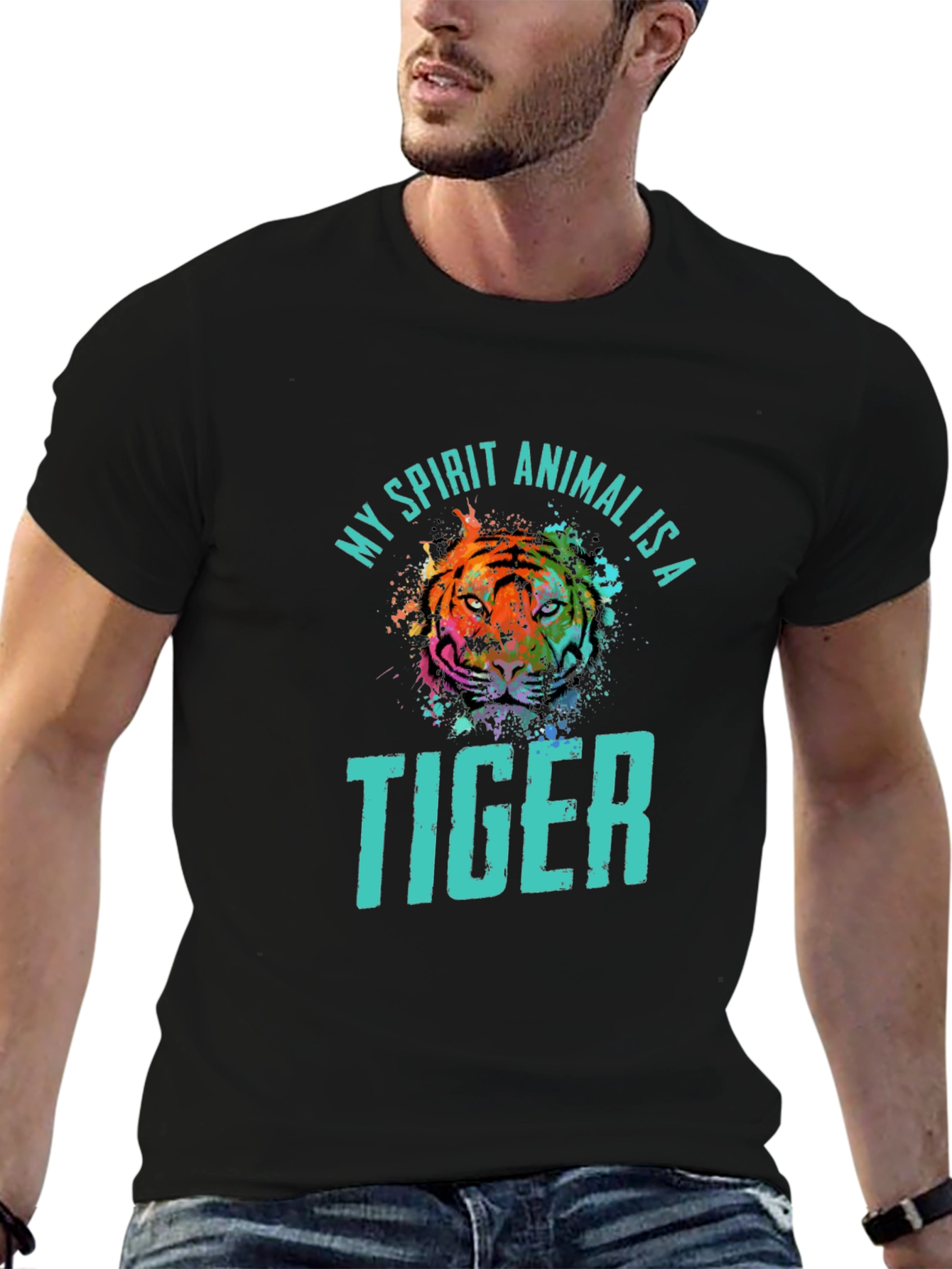 My Spirit Animal is a Tiger Graphic T-Shirt