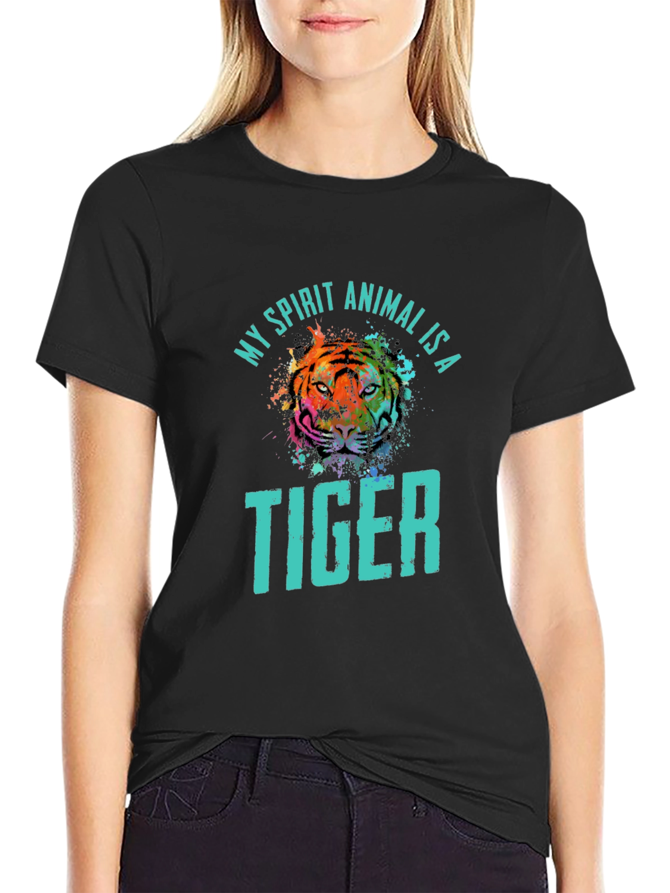 My Spirit Animal is a Tiger Graphic T-Shirt