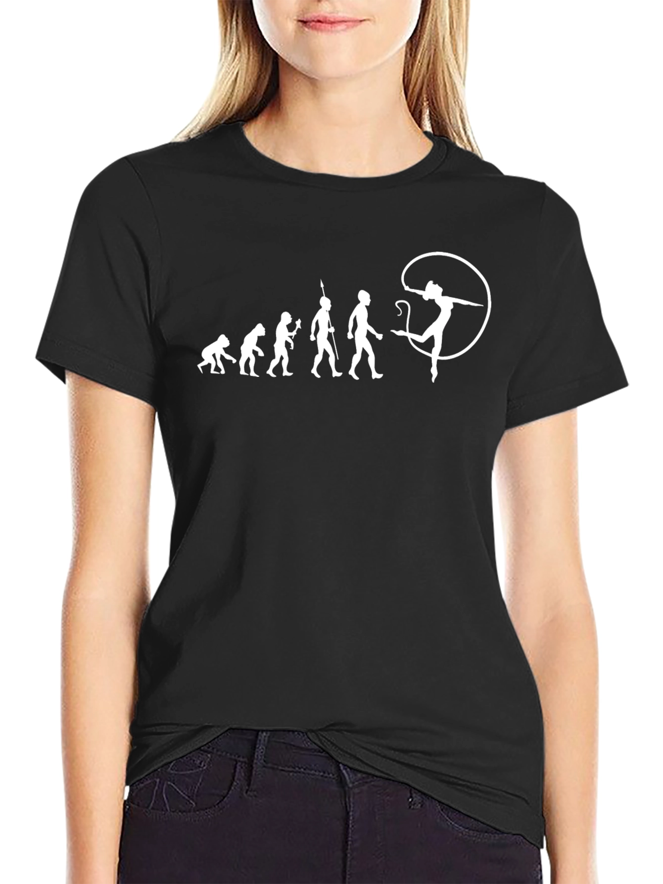 Evolution to Rhythmic Gymnast Black T-Shirt