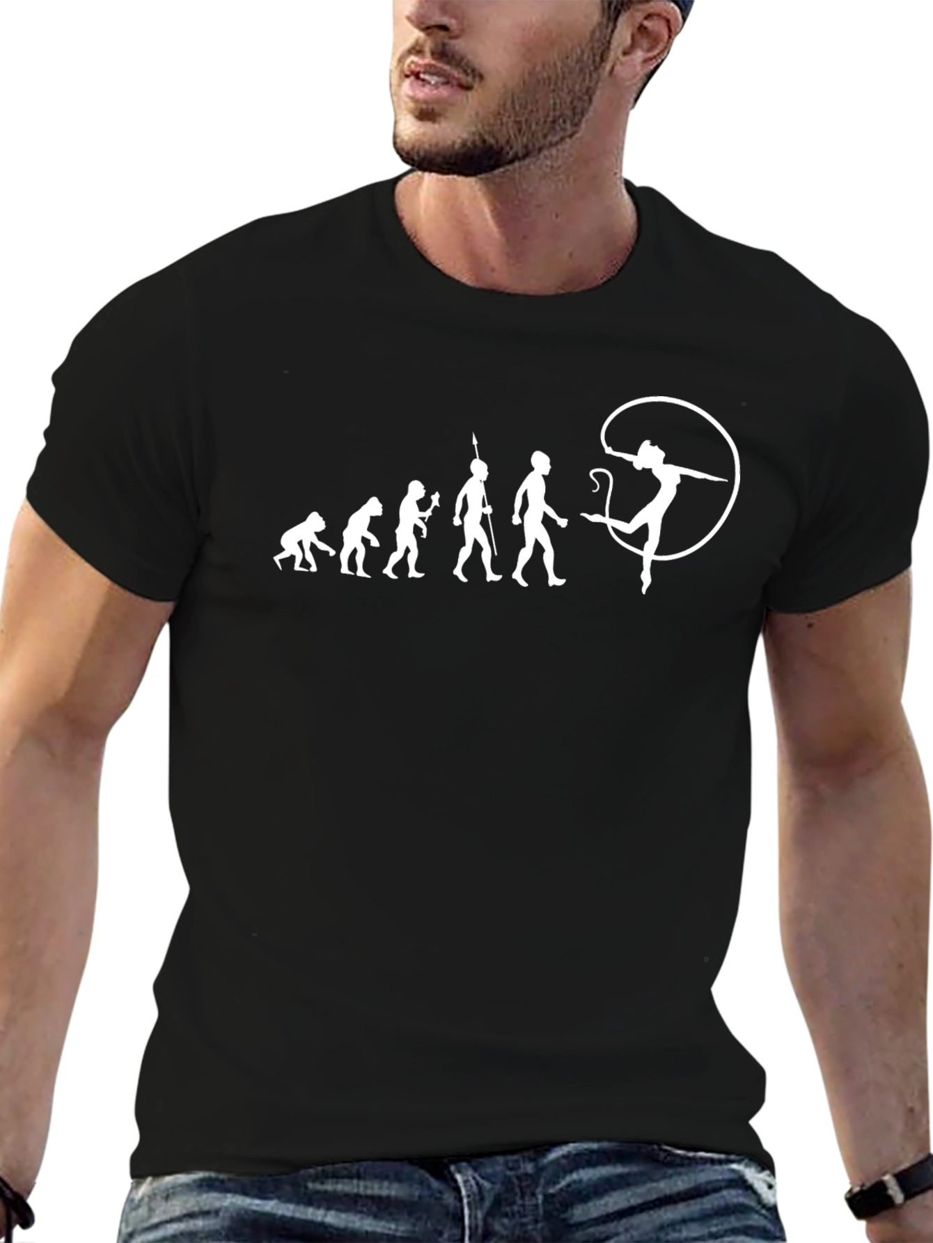 Evolution to Rhythmic Gymnast Black T-Shirt
