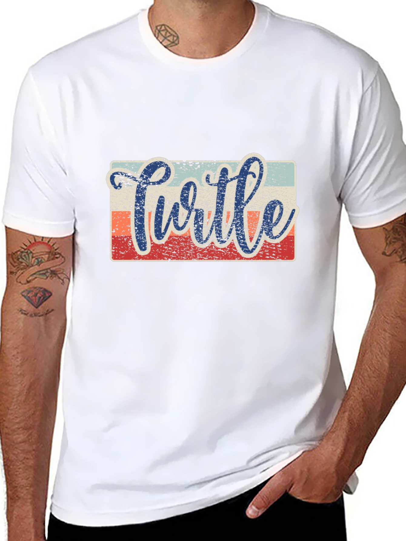 Turtle Retro Graphic T-Shirt