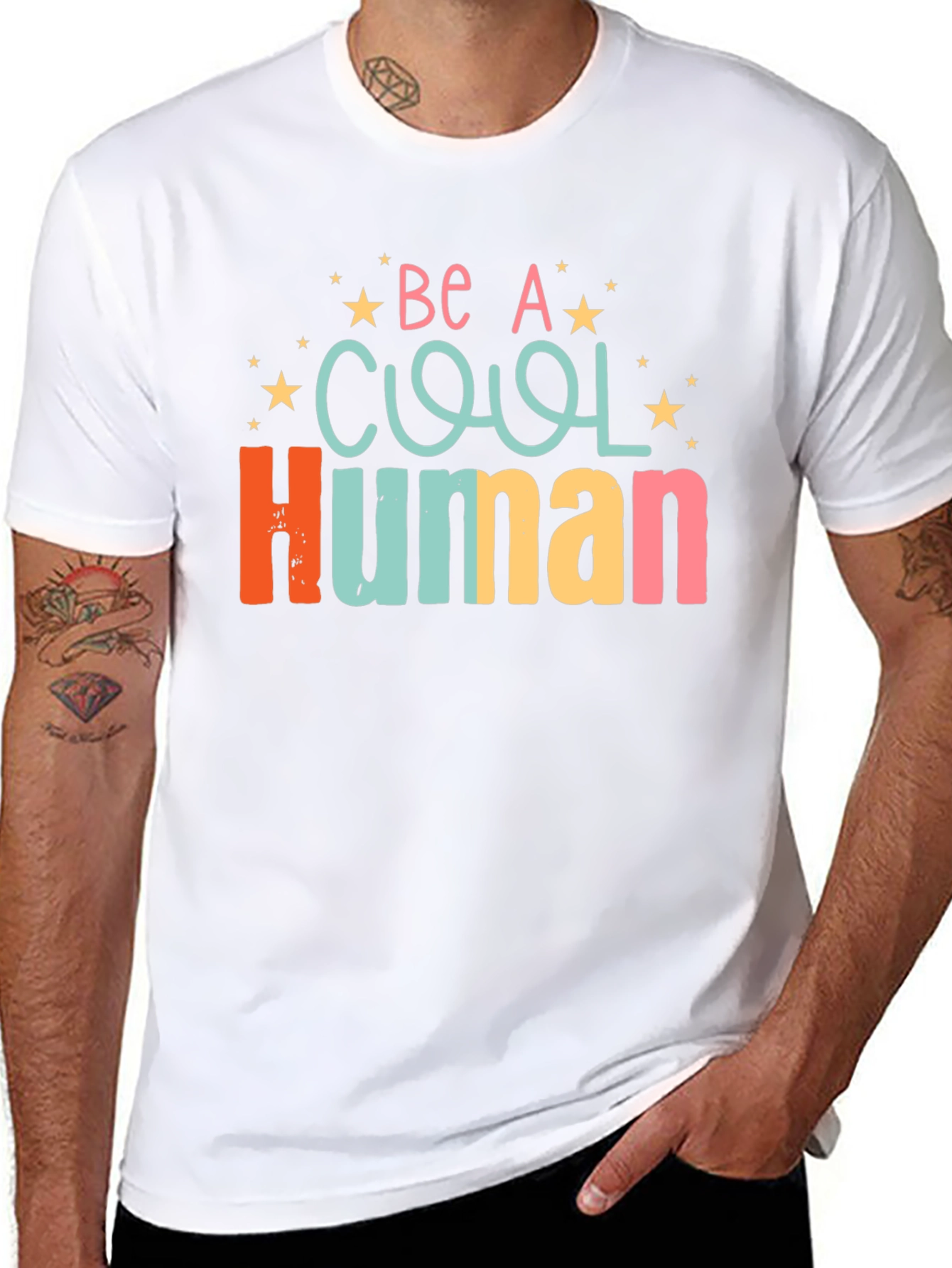 Be A Cool Human Graphic T-Shirt
