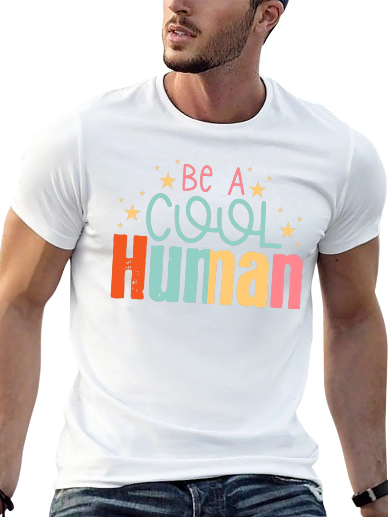 Be A Cool Human Graphic T-Shirt