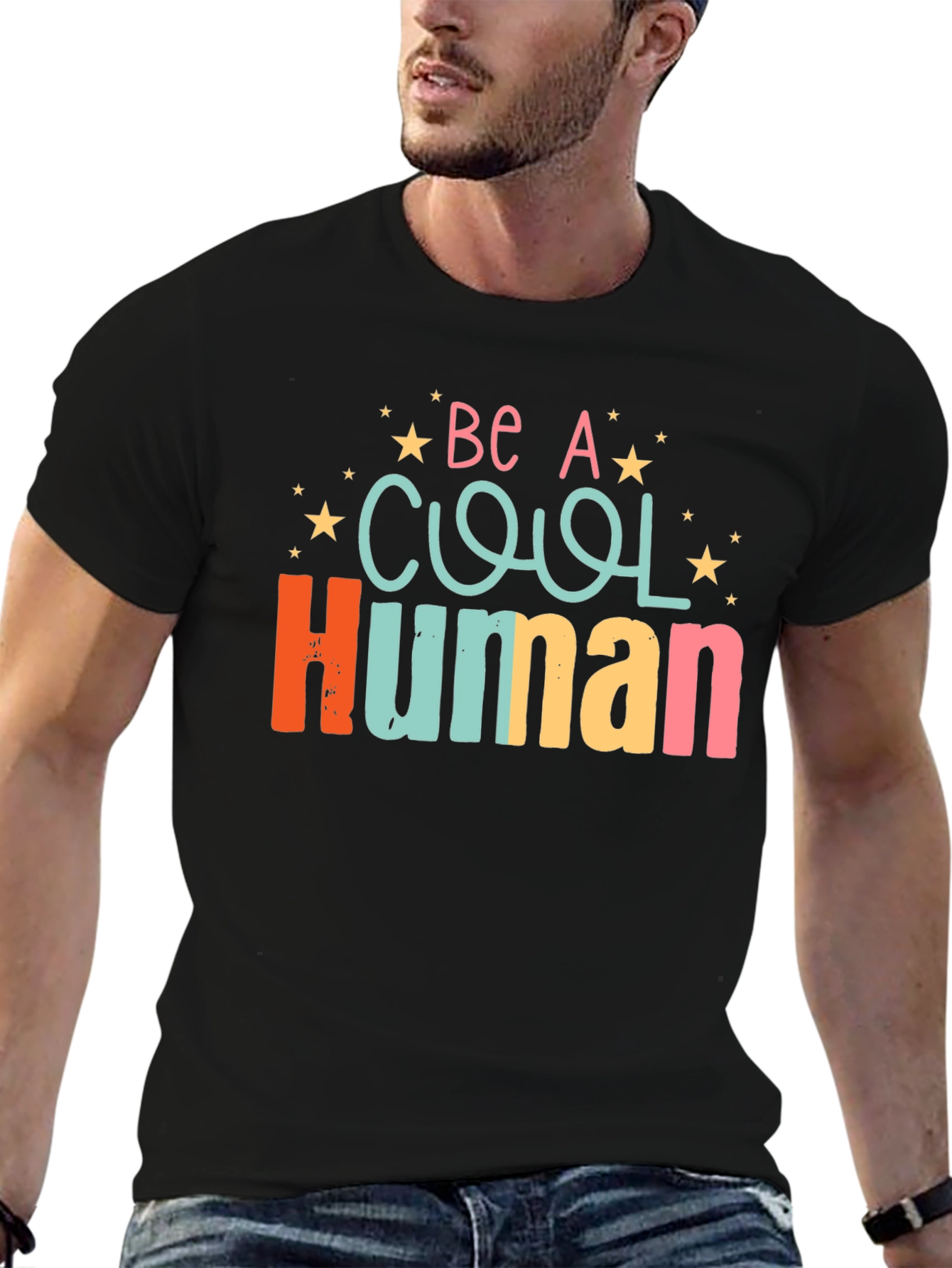 Be A Cool Human Graphic T-Shirt