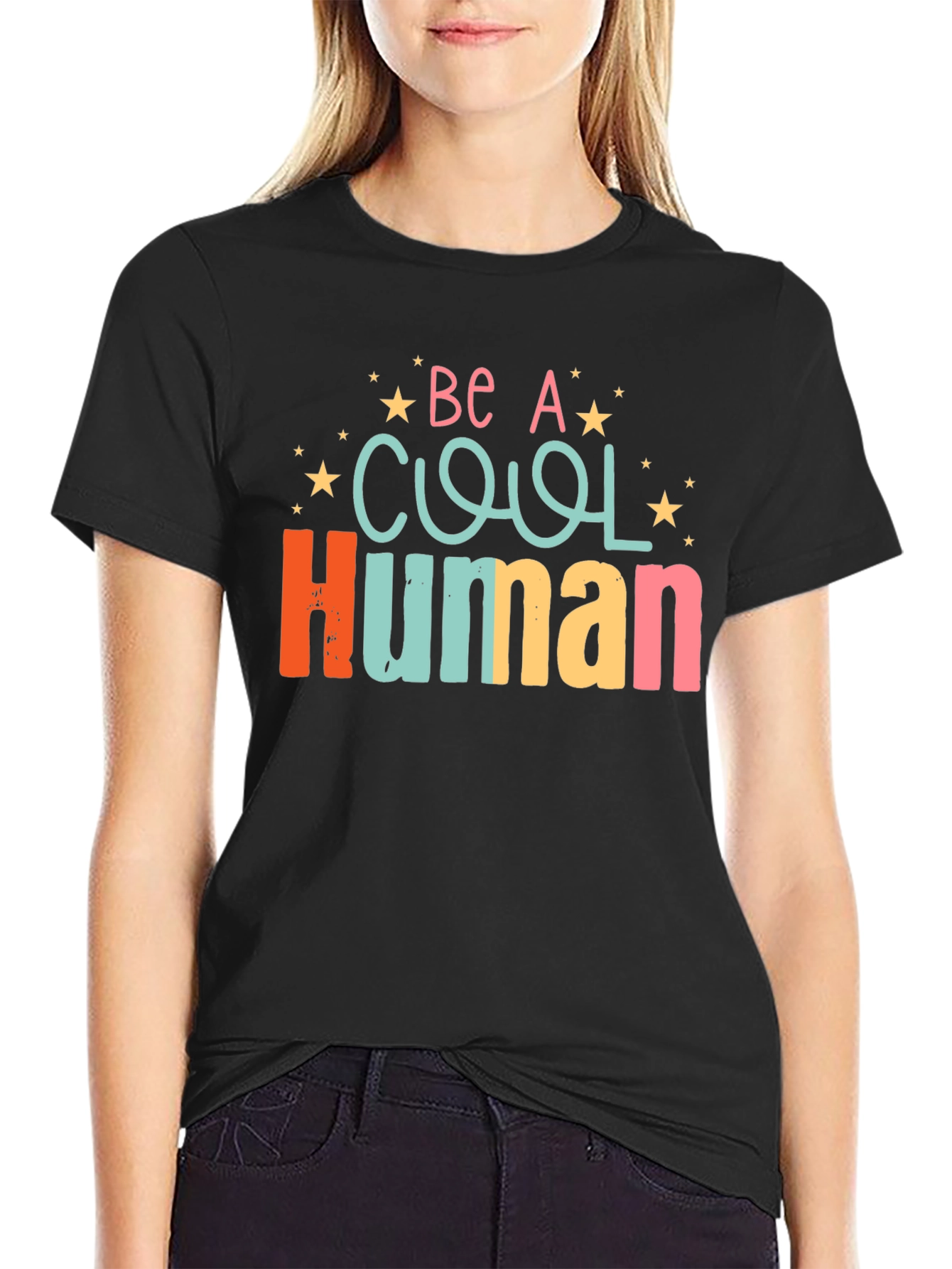 Be A Cool Human Graphic T-Shirt