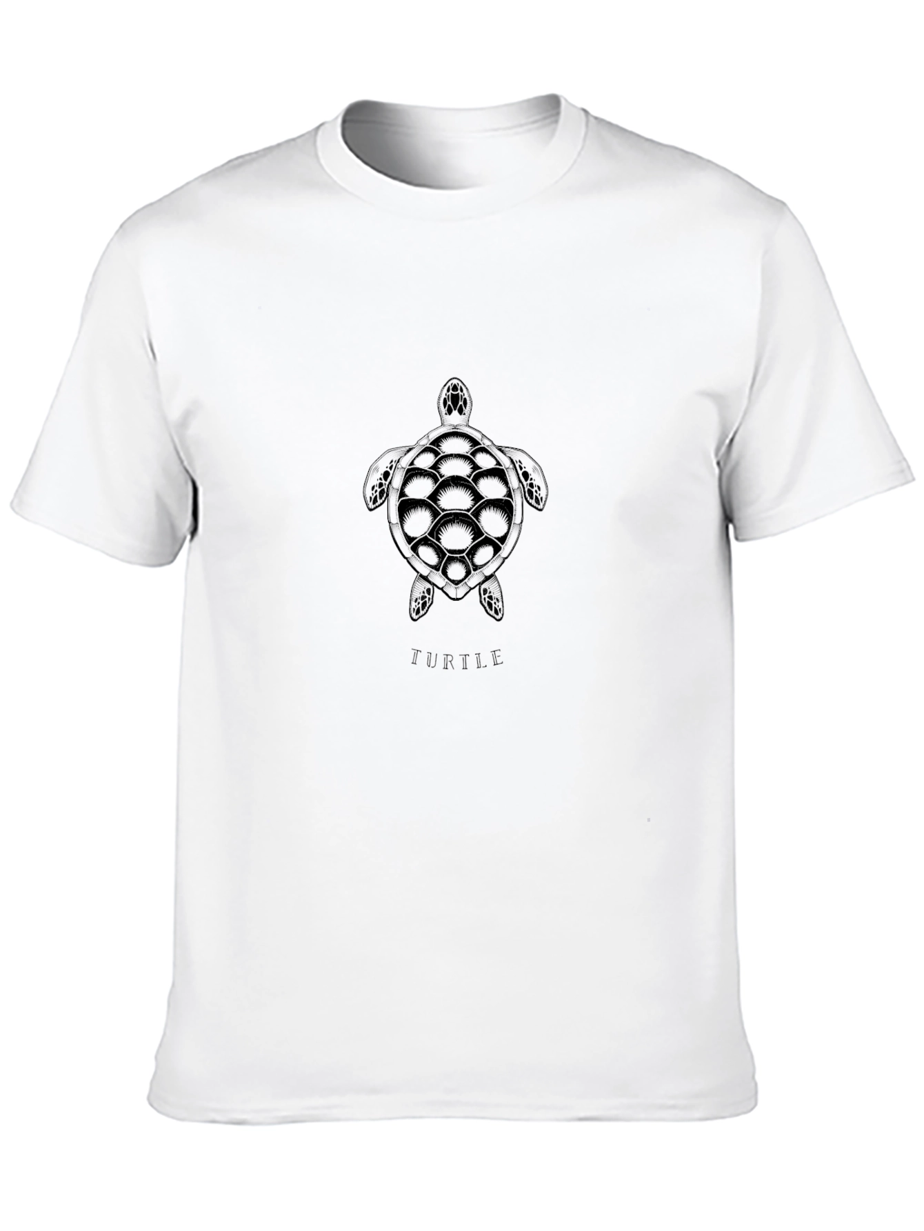 Turtle Graphic Tee - Casual Black T-Shirt