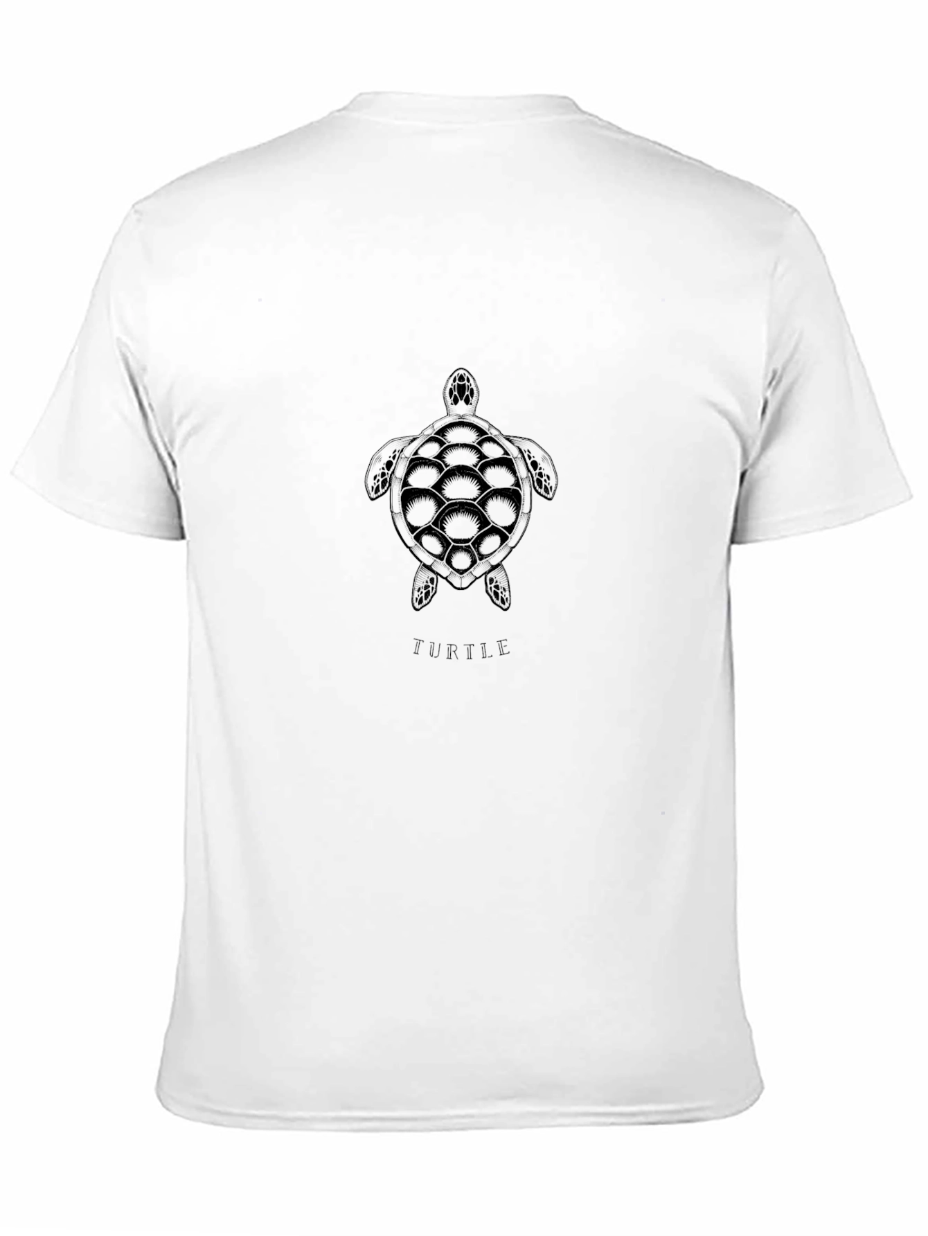 Turtle Graphic Tee - Casual Black T-Shirt