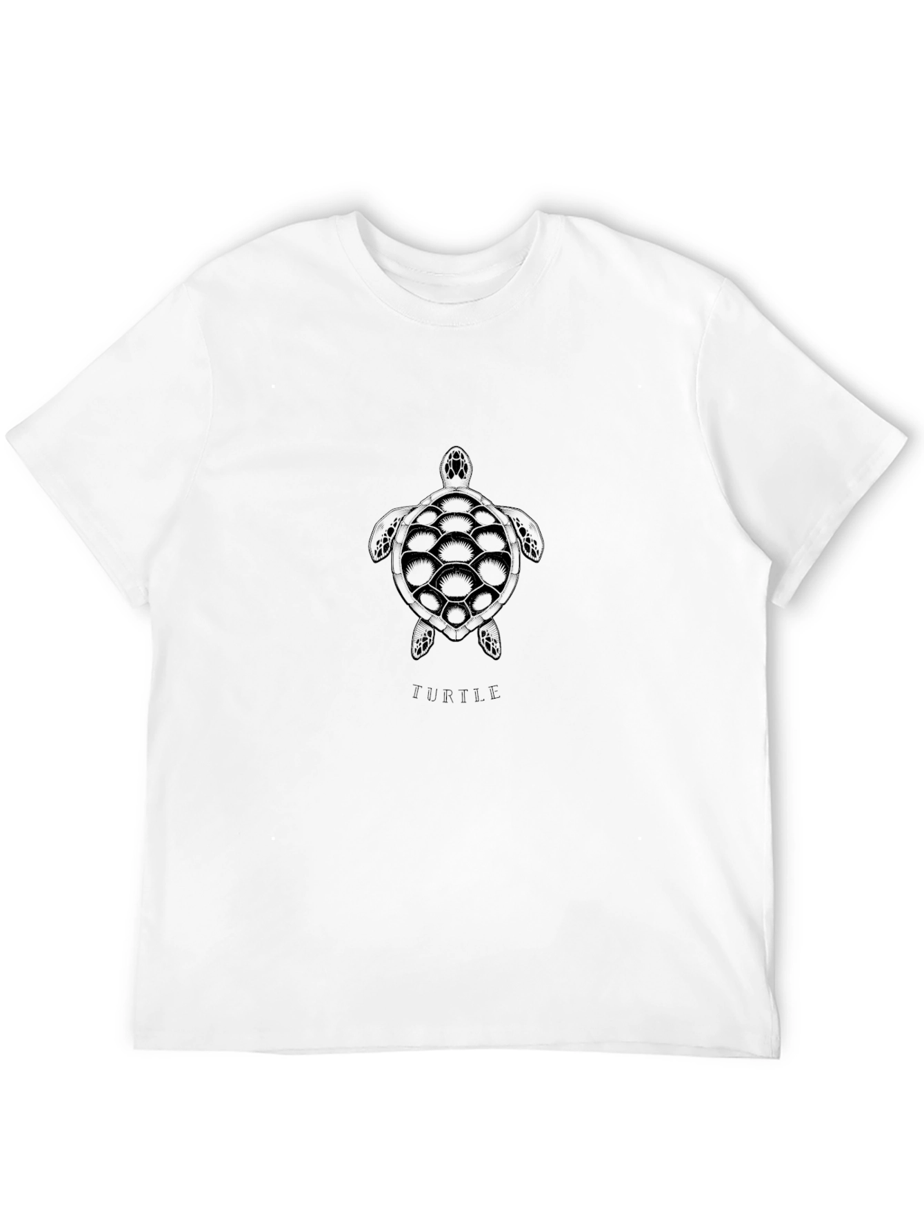 Turtle Graphic Tee - Casual Black T-Shirt