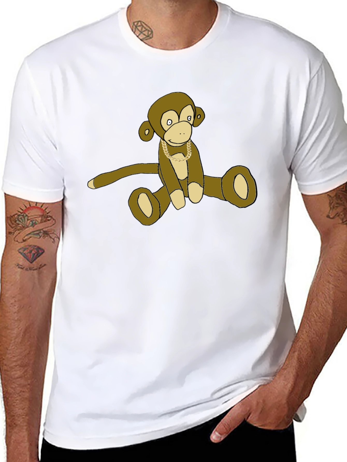 Monkey Chain T-Shirt - Cool Casual Tee