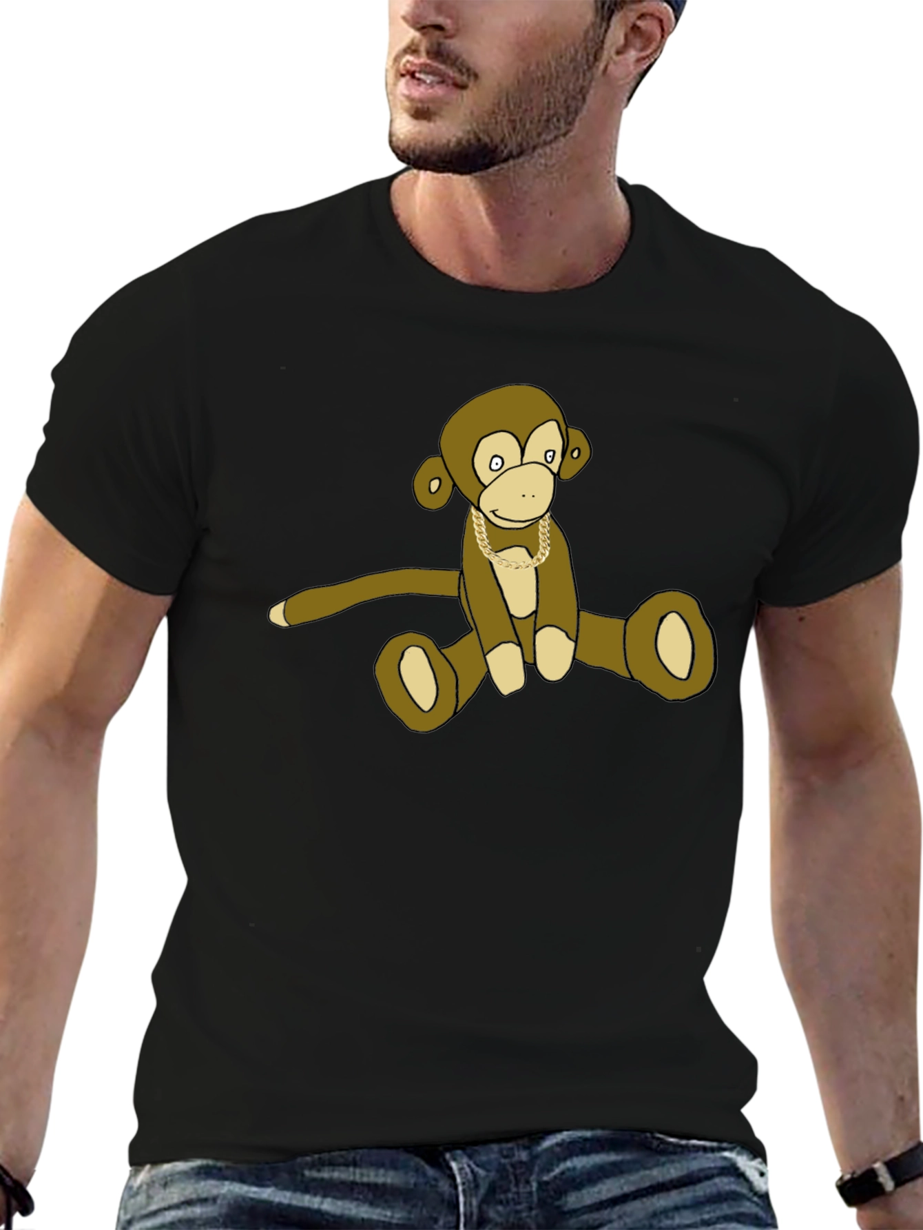 Monkey Chain T-Shirt - Cool Casual Tee