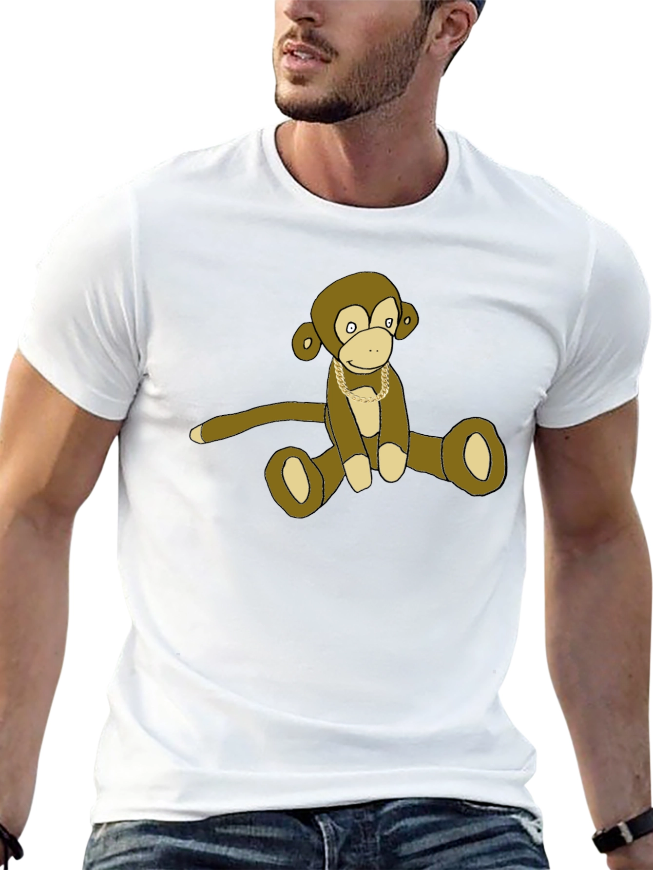 Monkey Chain T-Shirt - Cool Casual Tee