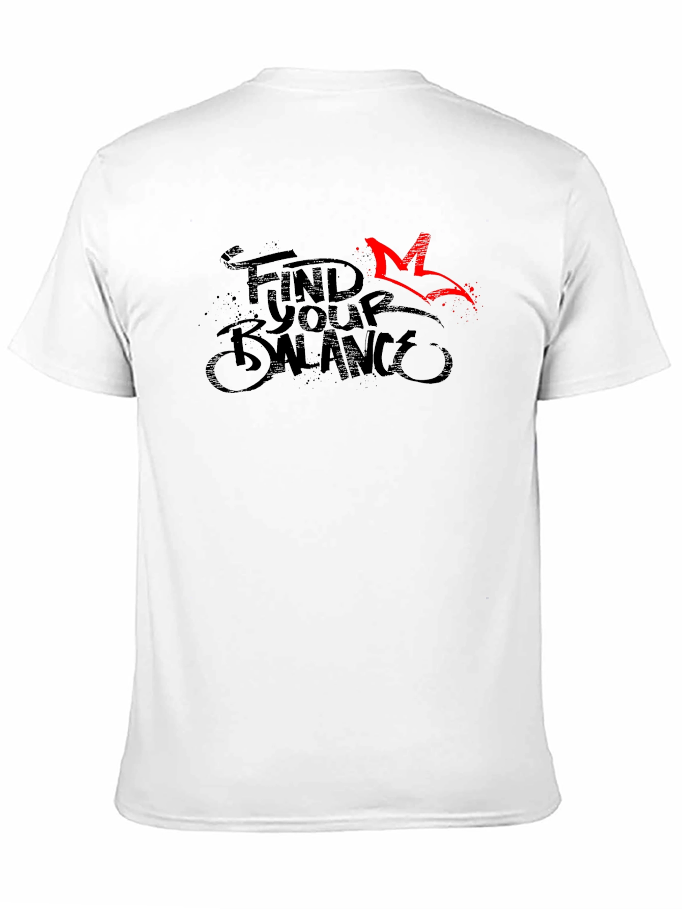 Find Your Balance Graphic Tee - Black