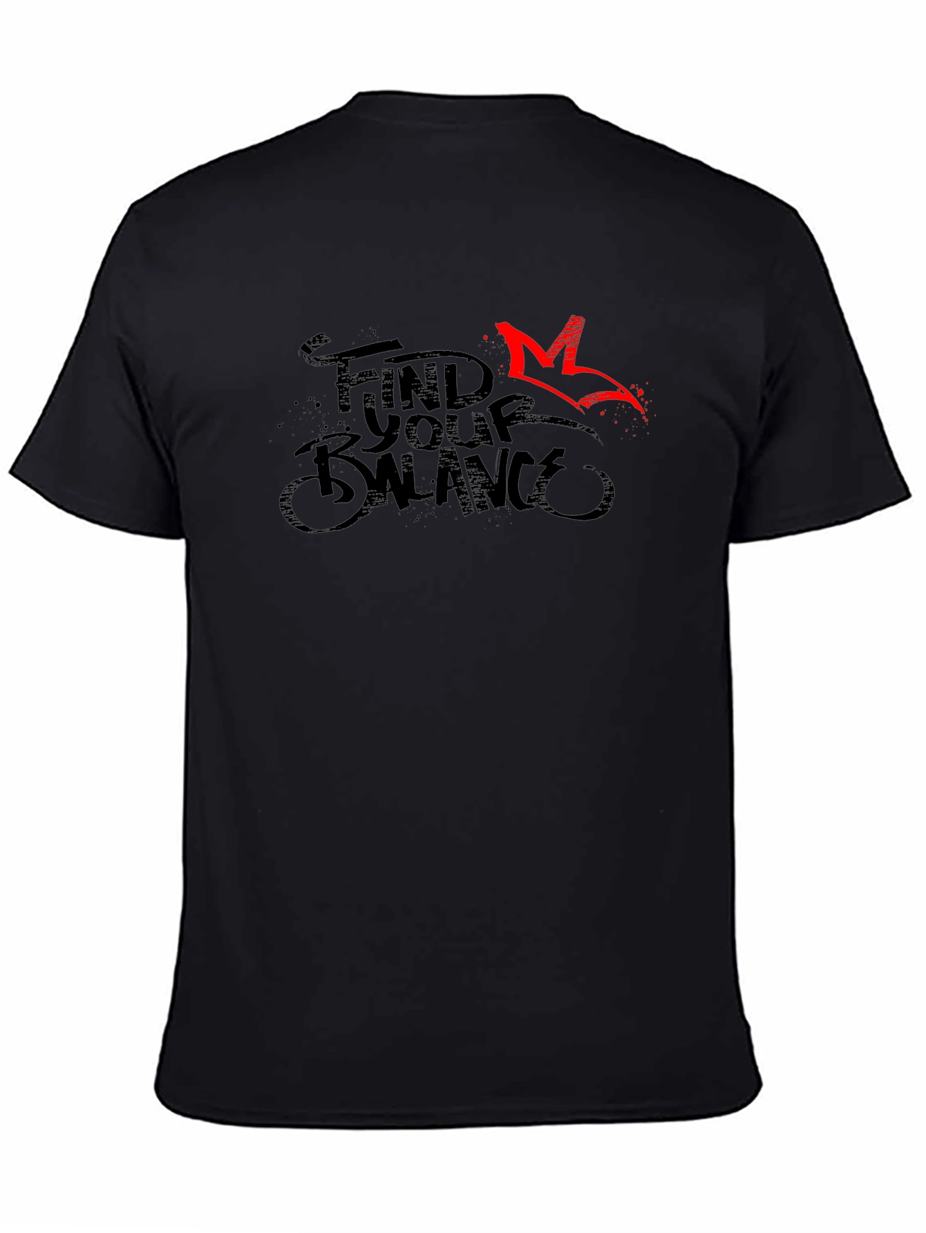 Find Your Balance Graphic Tee - Black
