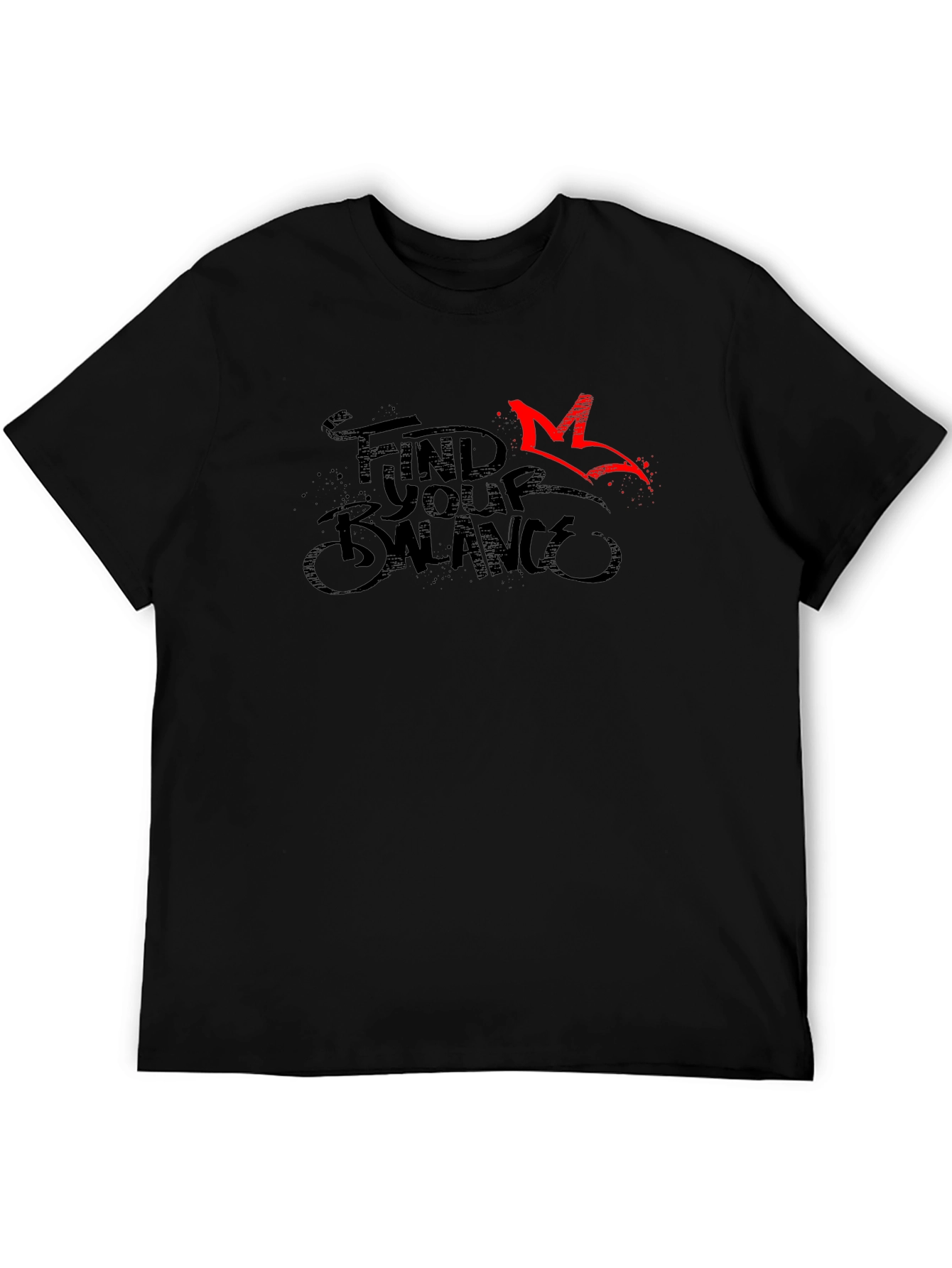 Find Your Balance Graphic Tee - Black