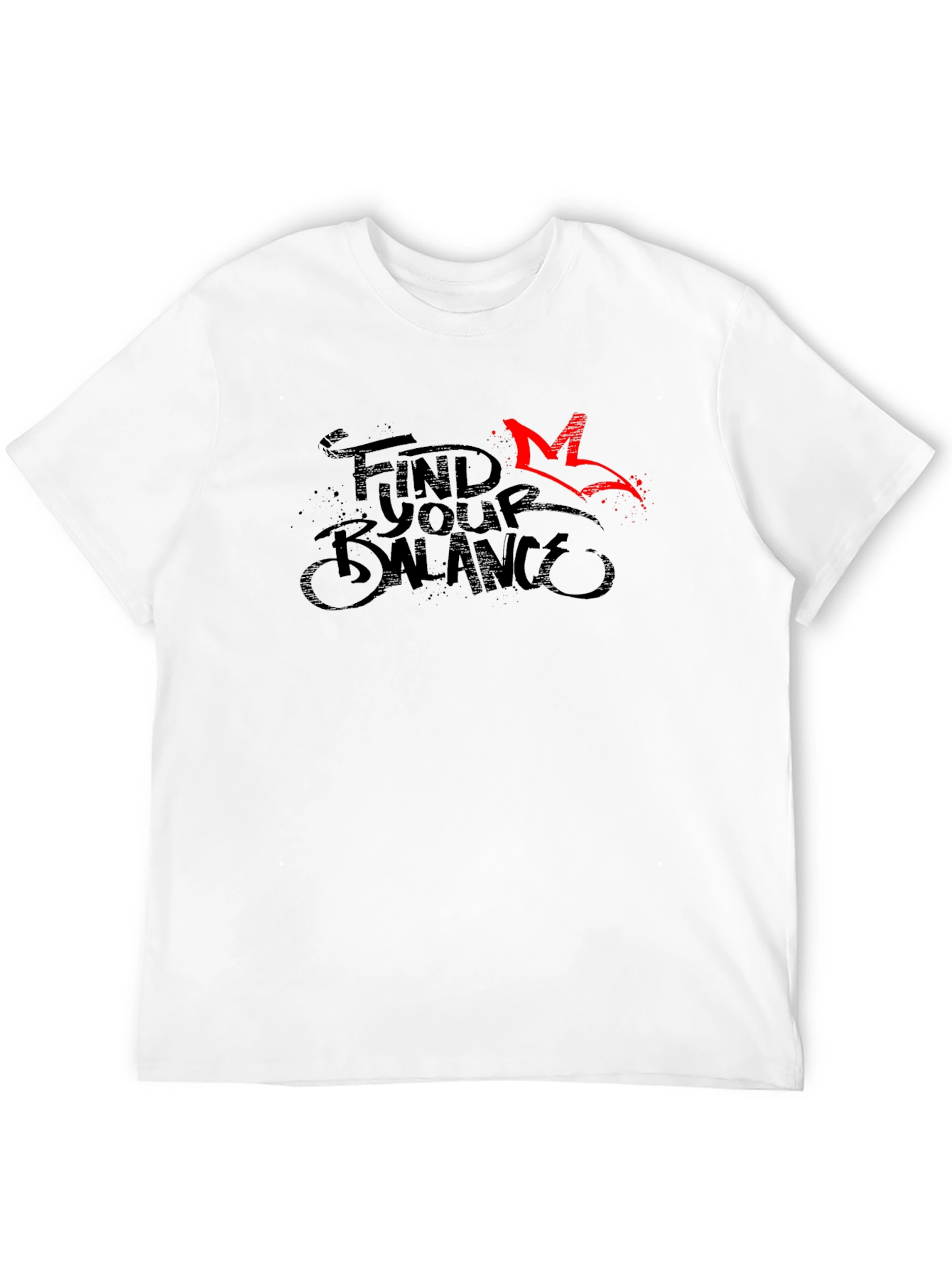 Find Your Balance Graphic Tee - Black