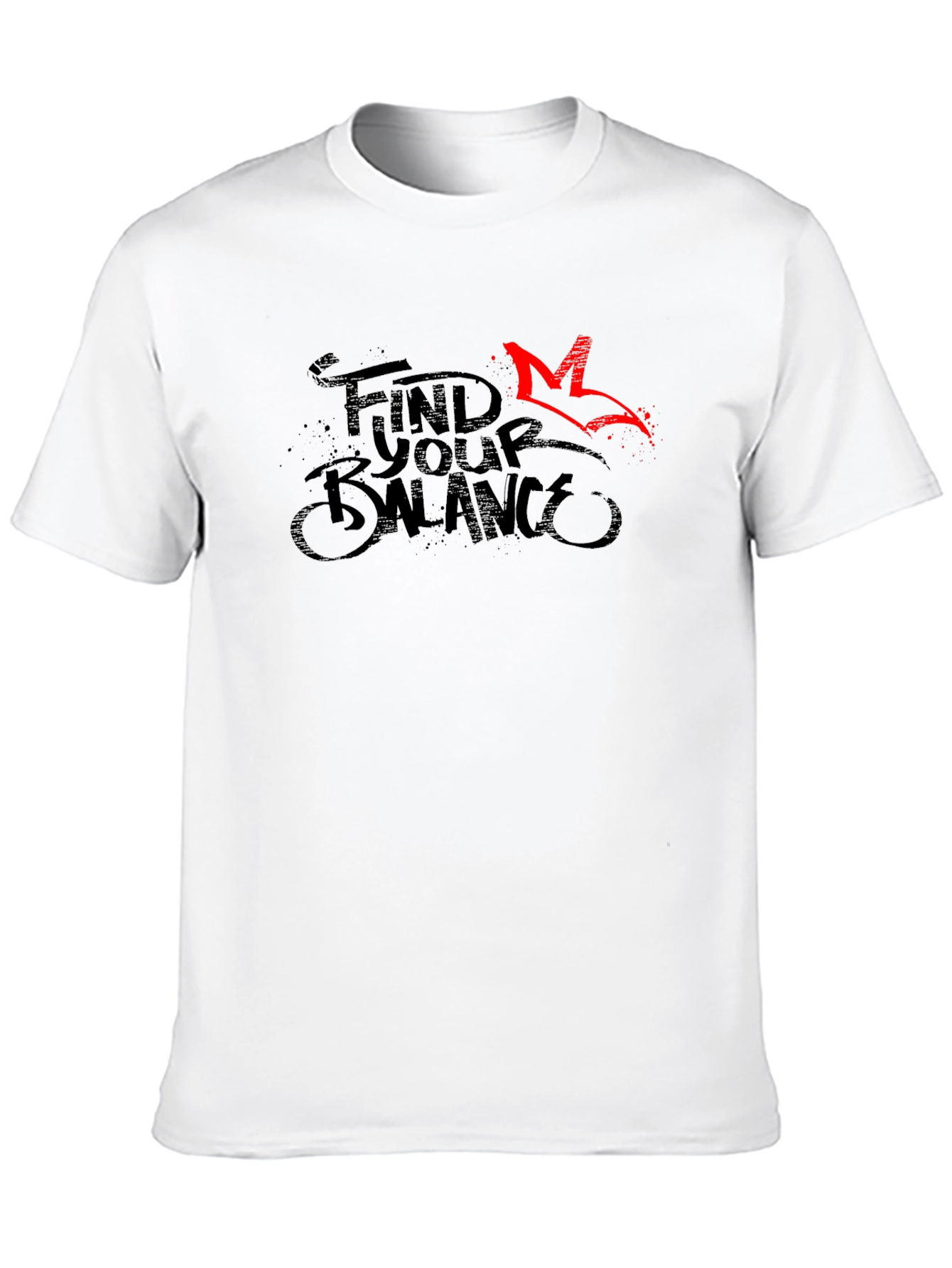 Find Your Balance Graphic Tee - Black