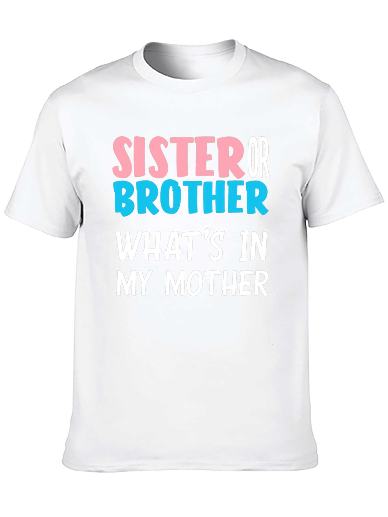 Sister or Brother Baby Reveal T-Shirt