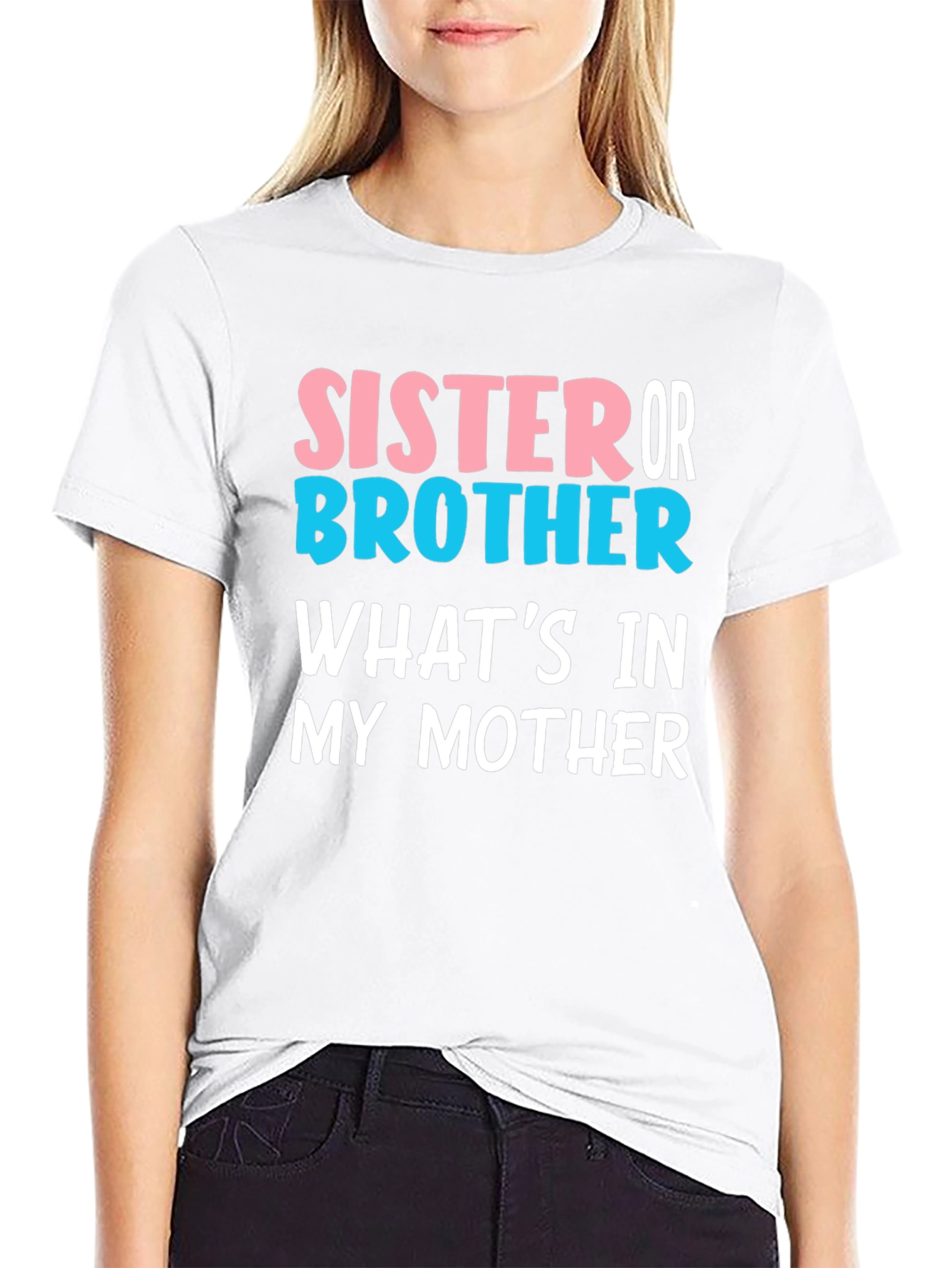 Sister or Brother Baby Reveal T-Shirt