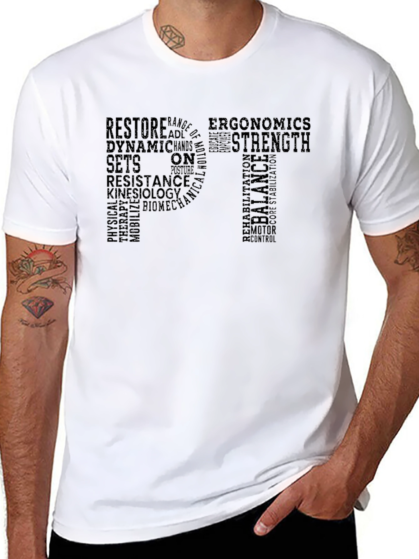 Physical Therapy Word Cloud T-Shirt
