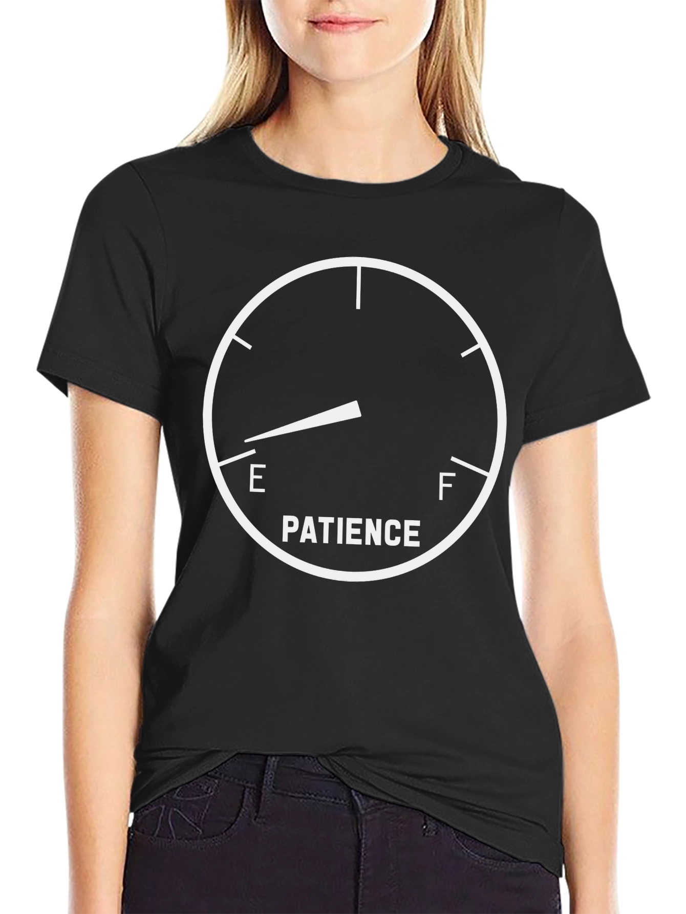 Patience Gauge Graphic Tee - Black