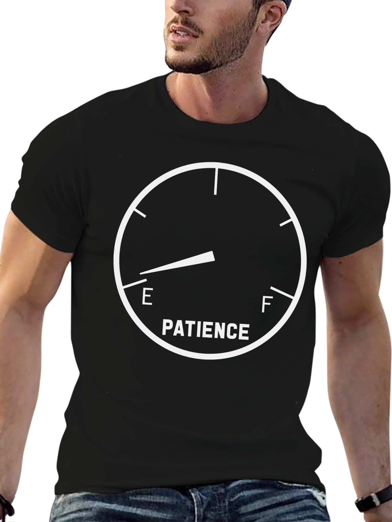 Patience Gauge Graphic Tee - Black