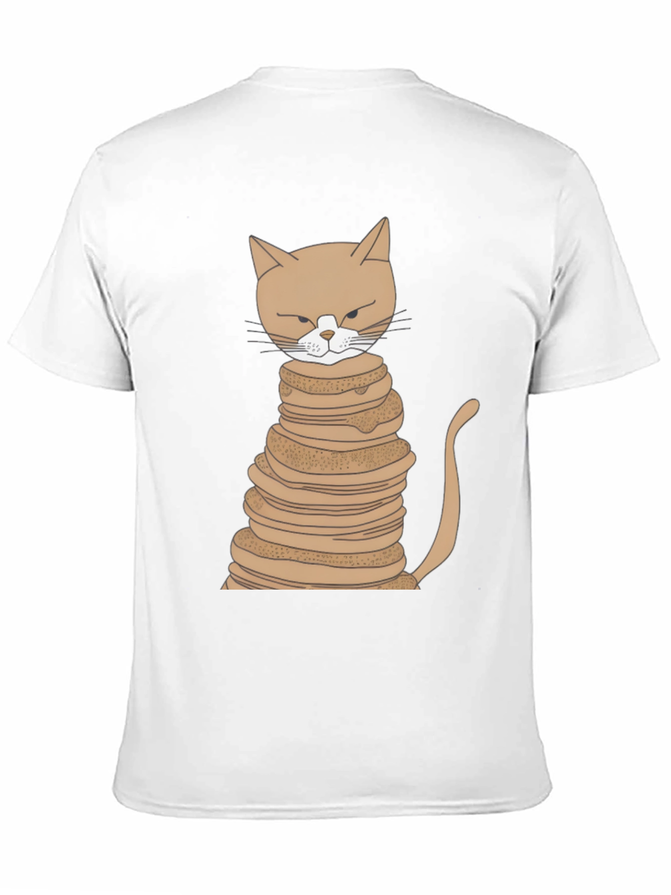 Cat Stack Pancakes T-Shirt - Novelty Tee