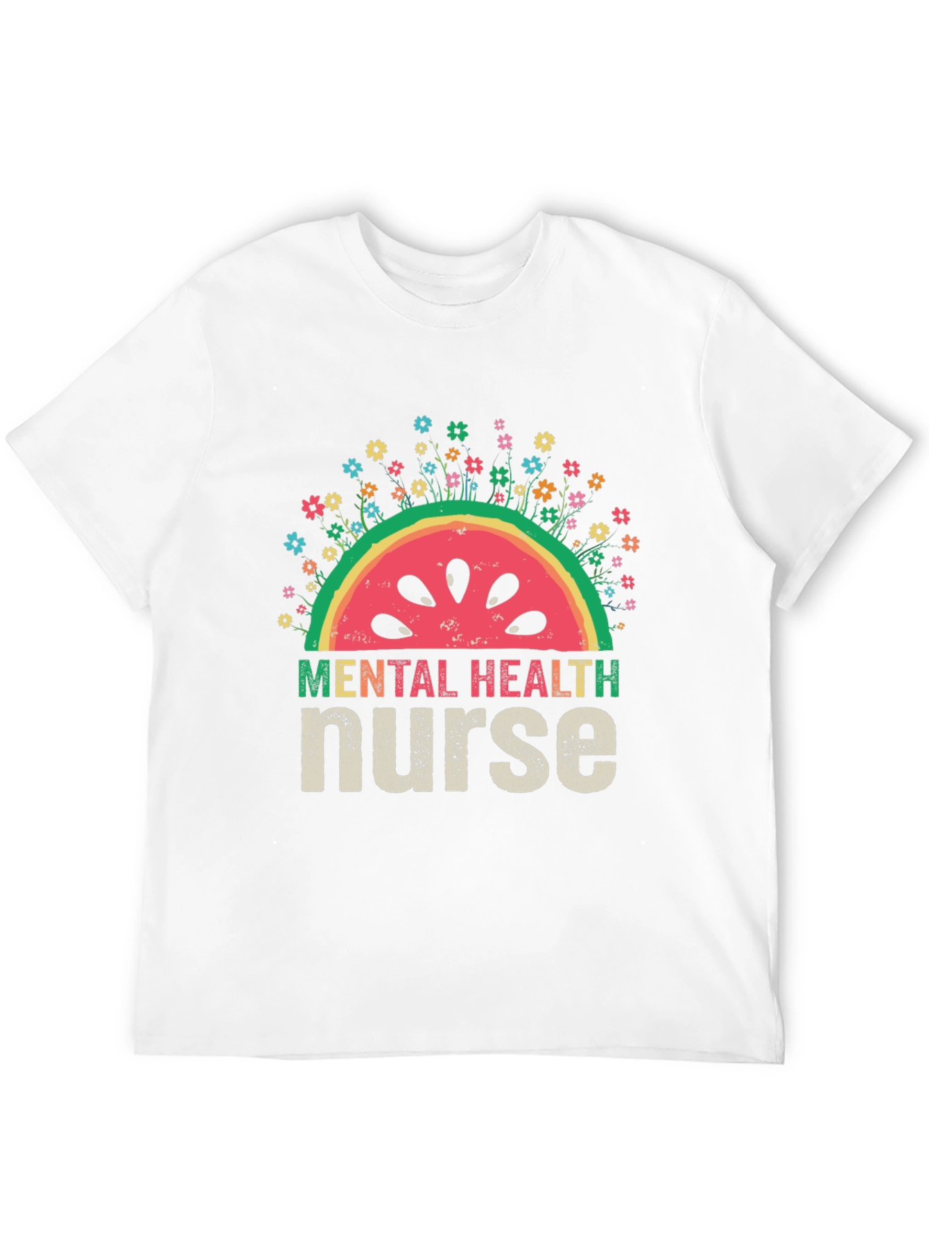 Mental Health Nurse Watermelon T-Shirt