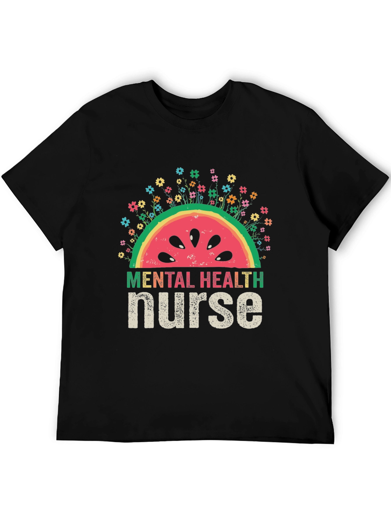 Mental Health Nurse Watermelon T-Shirt
