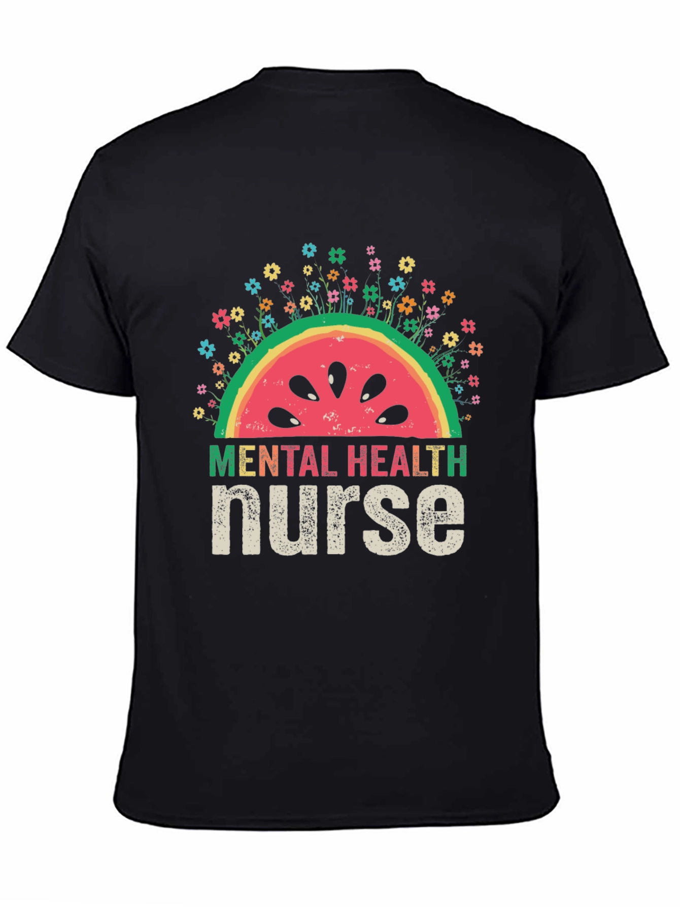 Mental Health Nurse Watermelon T-Shirt