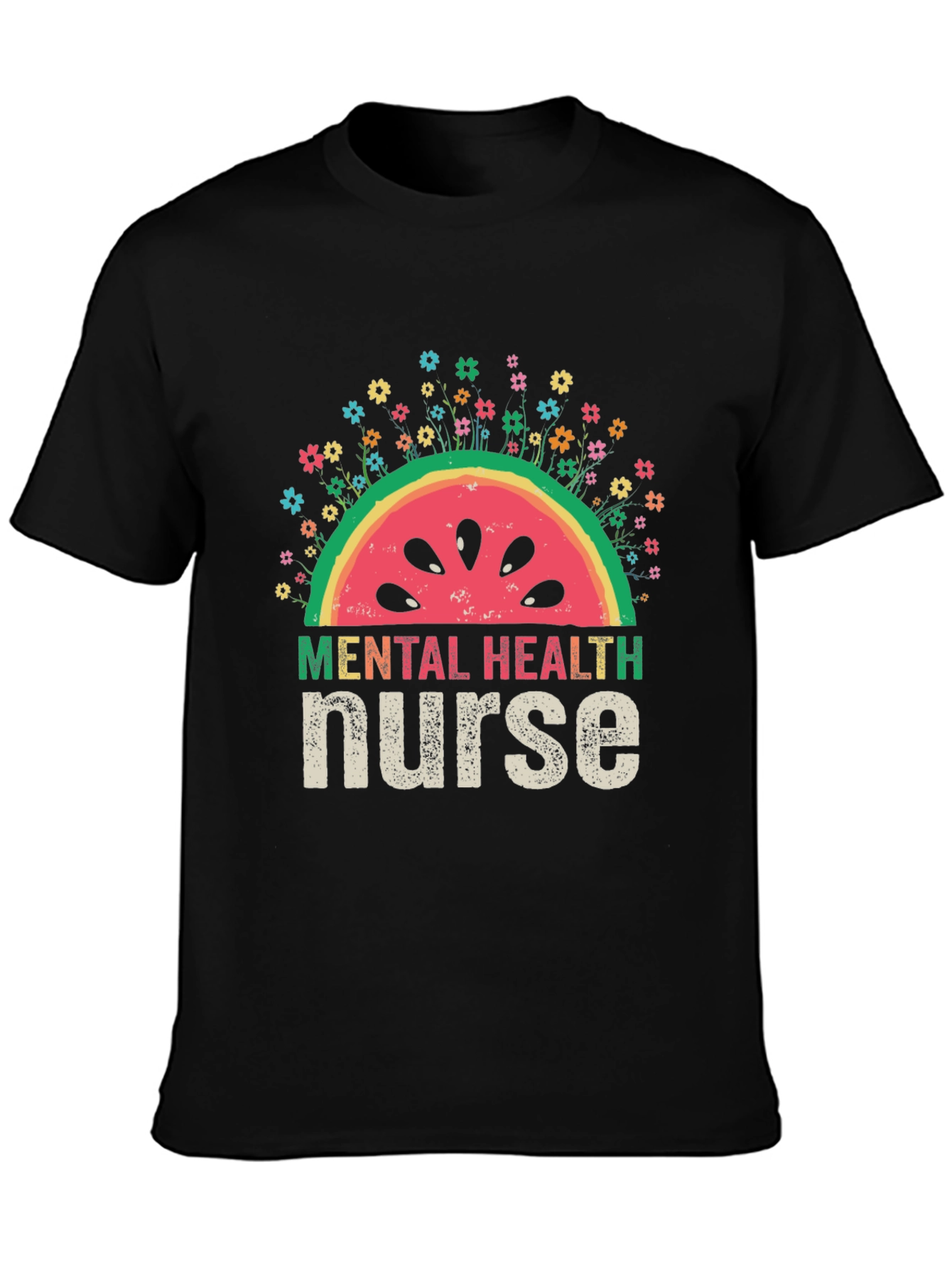 Mental Health Nurse Watermelon T-Shirt